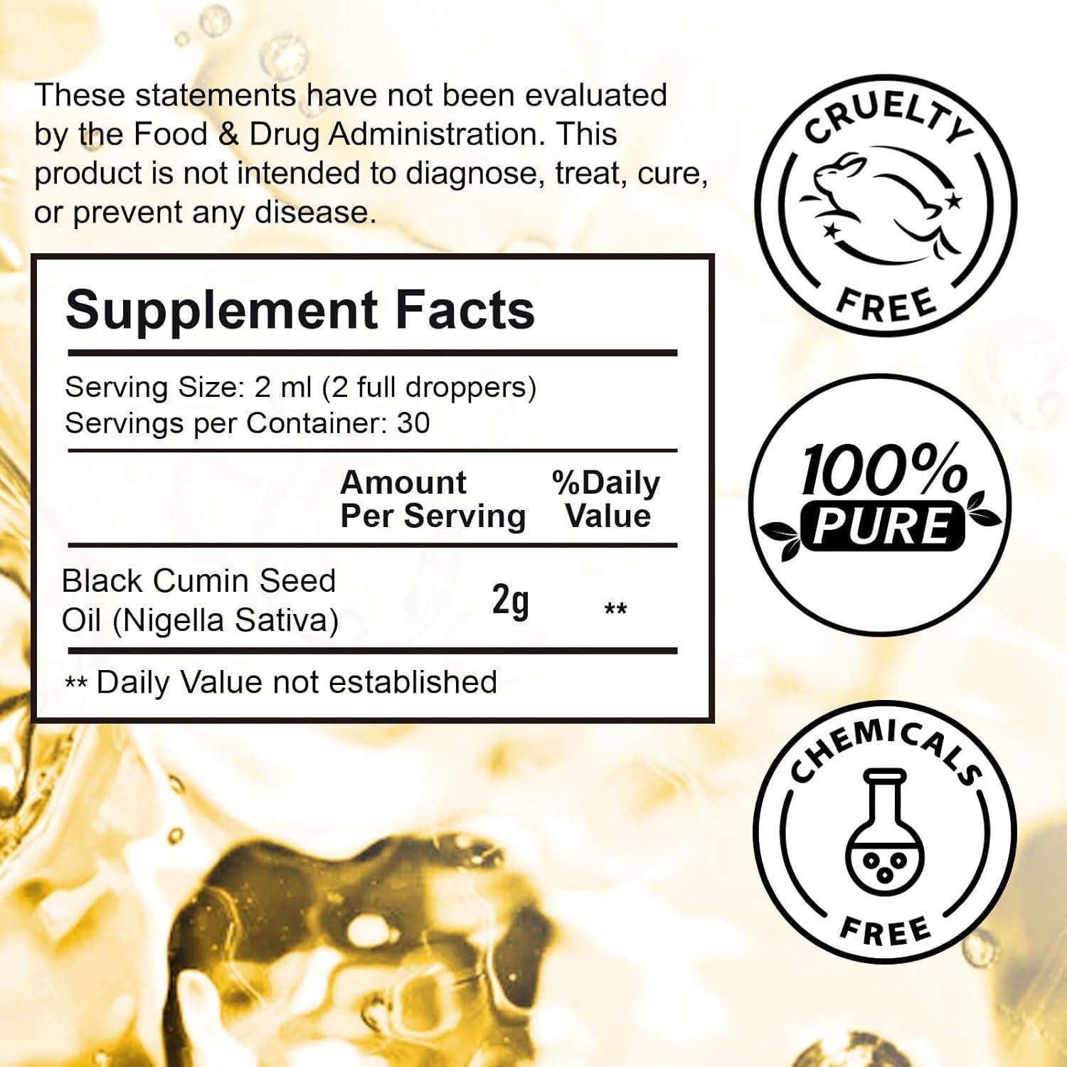 Aceite de Semilla Negra Uocasi 59.8 ml Prensado en Frío