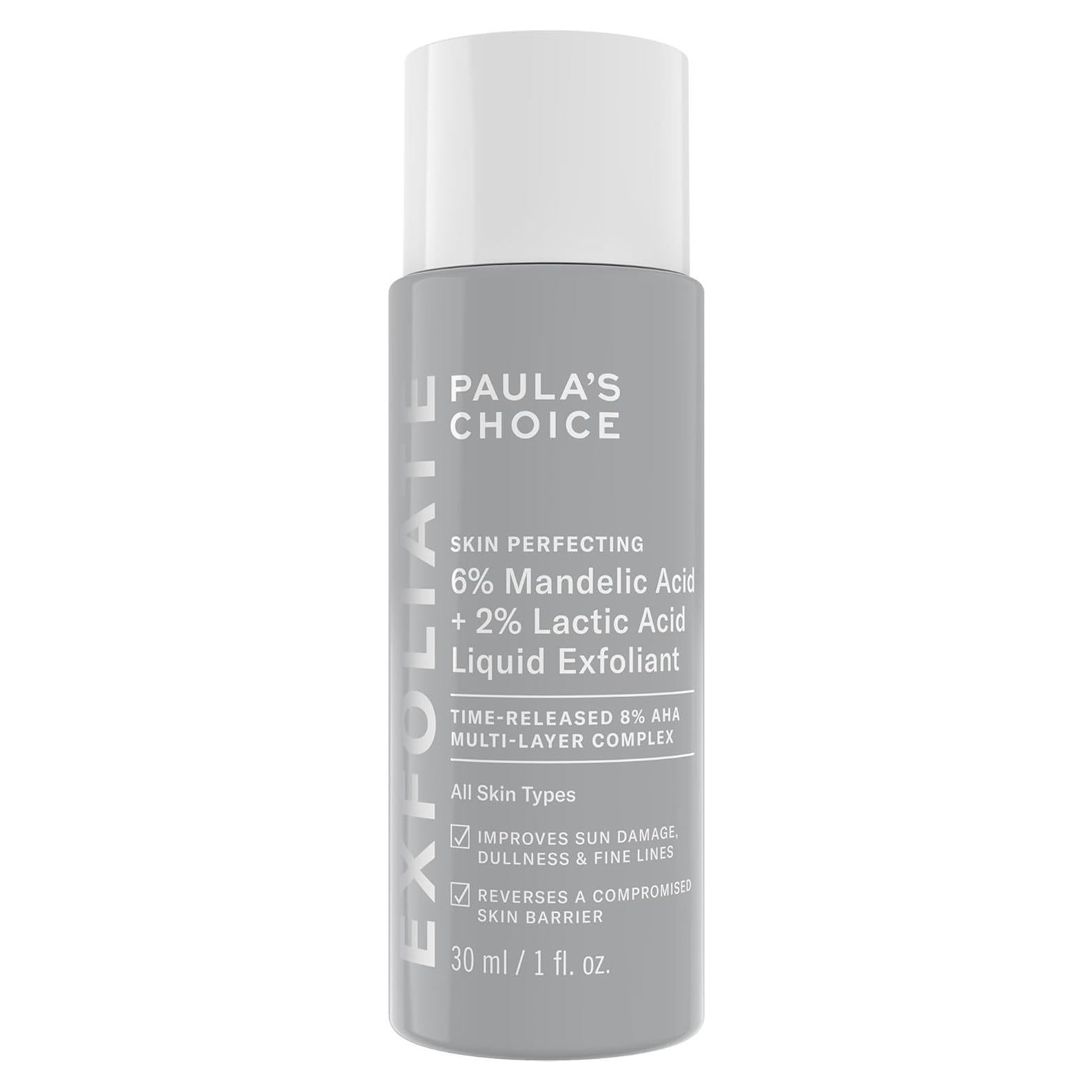Exfoliante AHA Paula's Choice 30 ml - Ácido Mandélico 6% y Láctico 2%