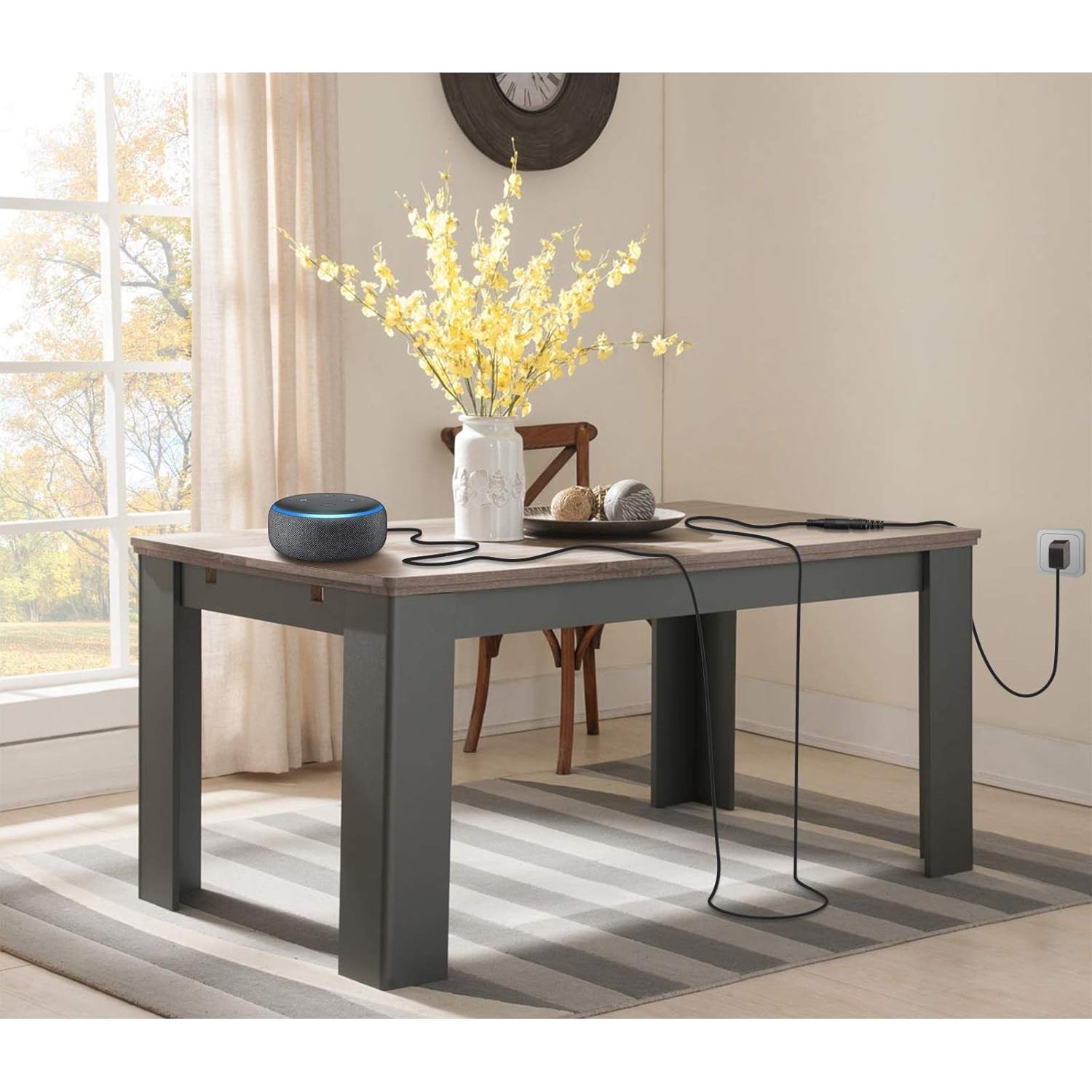 Cable de extensión de poder 3m para Echo Dot y Alexa