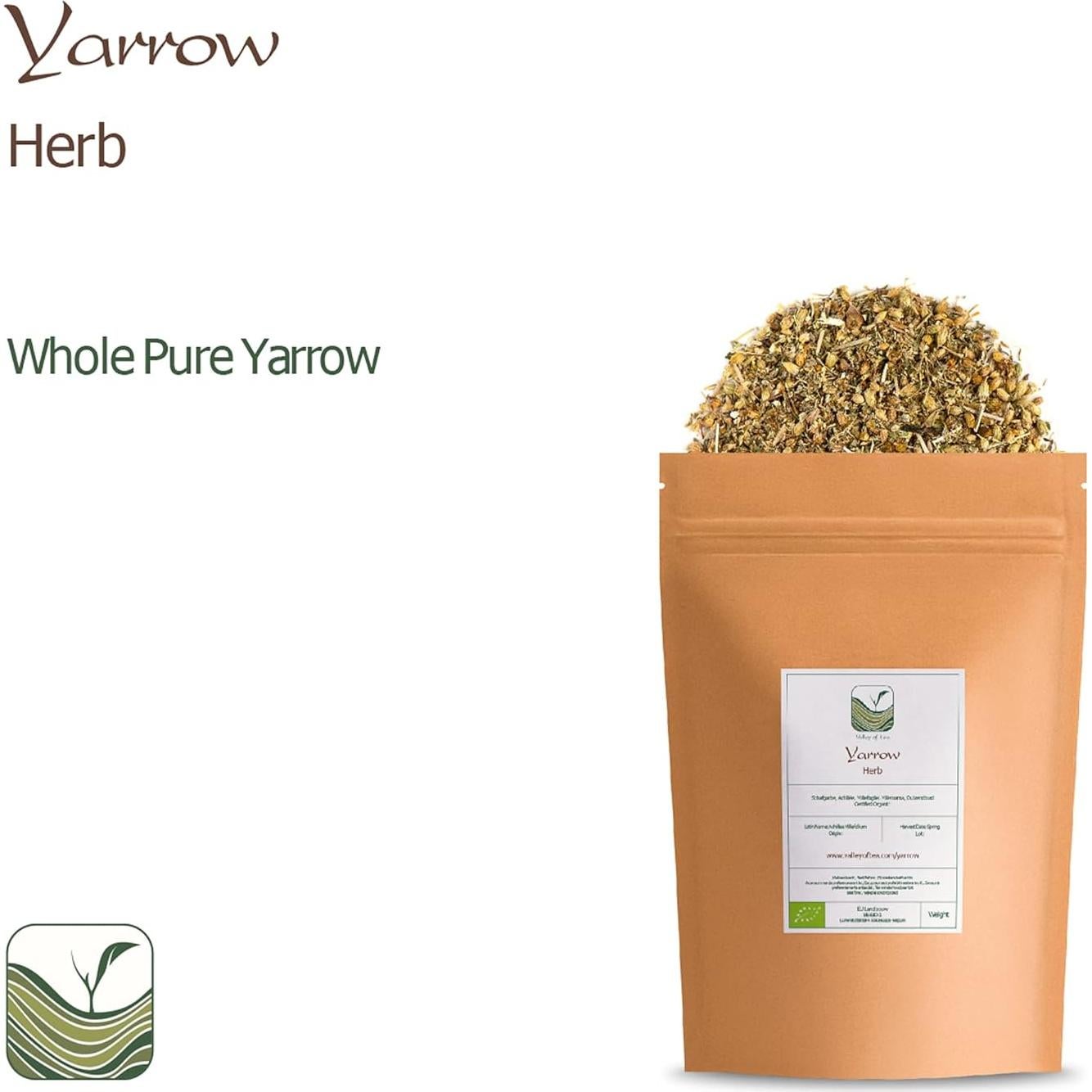 Té de Yarrow Orgánico Valley of Tea - 100g - Achillea Millefolium