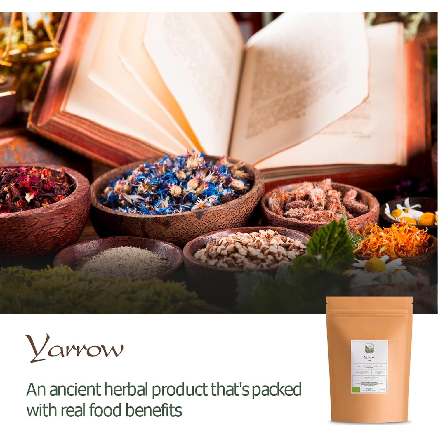 Té de Yarrow Orgánico Valley of Tea - 100g - Achillea Millefolium