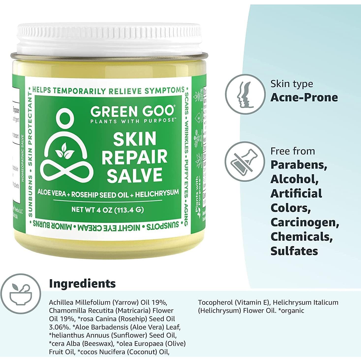 Ungüento Reparador de Piel Green Goo 113.4 g Hidratante Natural