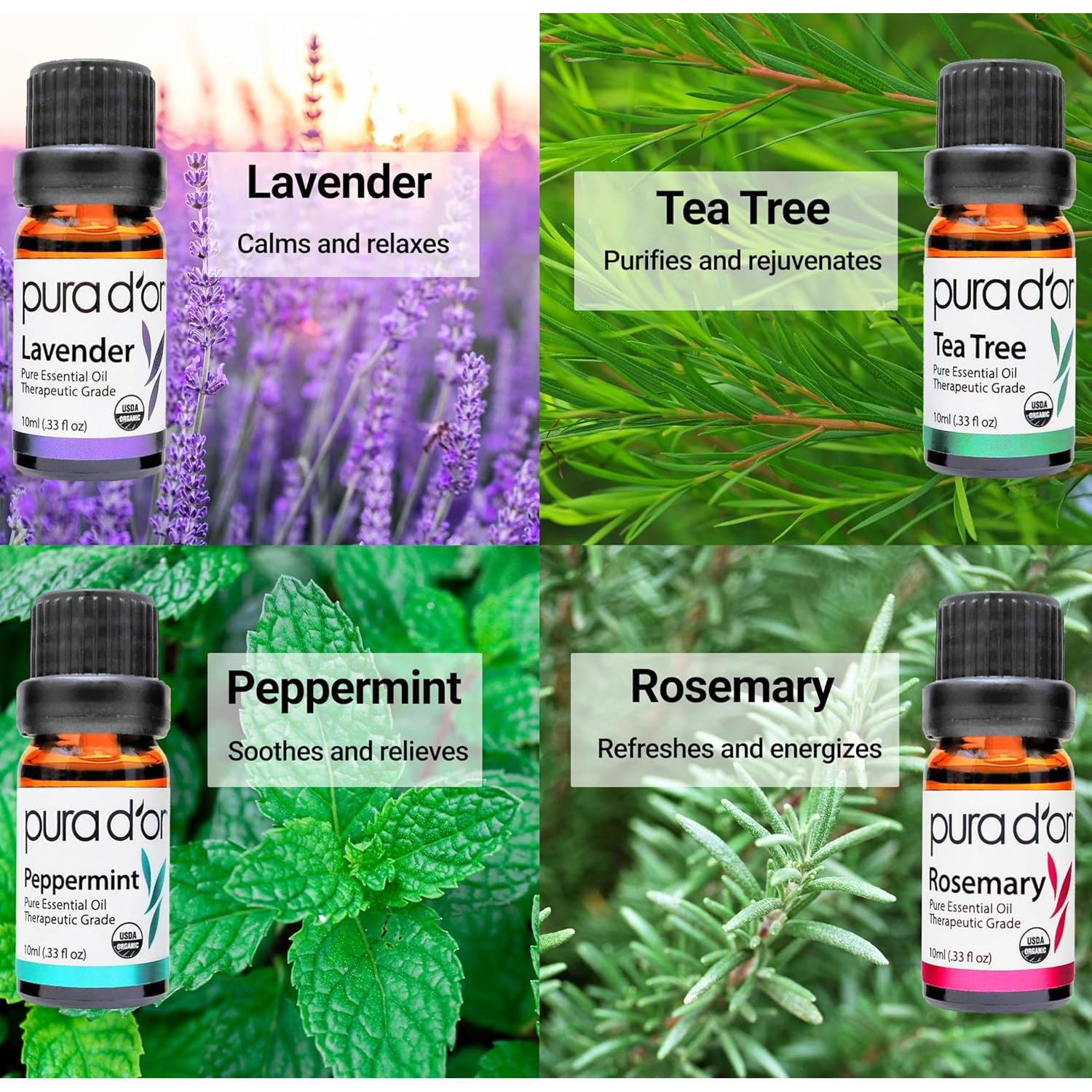 Set de Aceites Esenciales PURA D'OR Perfect10 - 10x10ml