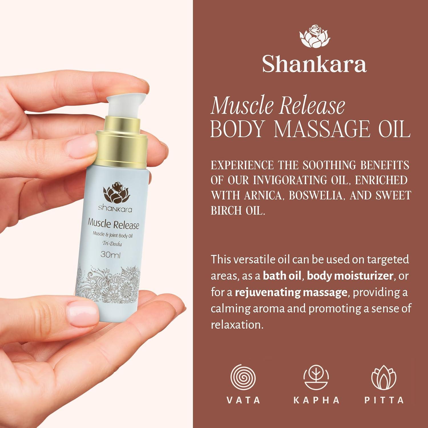 Aceite de Masaje Corporal Shankara 30ml - Alivio Muscular con Lavanda