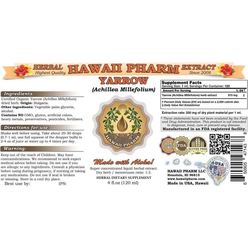 Extracto Líquido de Mil Hojas HawaiiPharm 118.3 ml