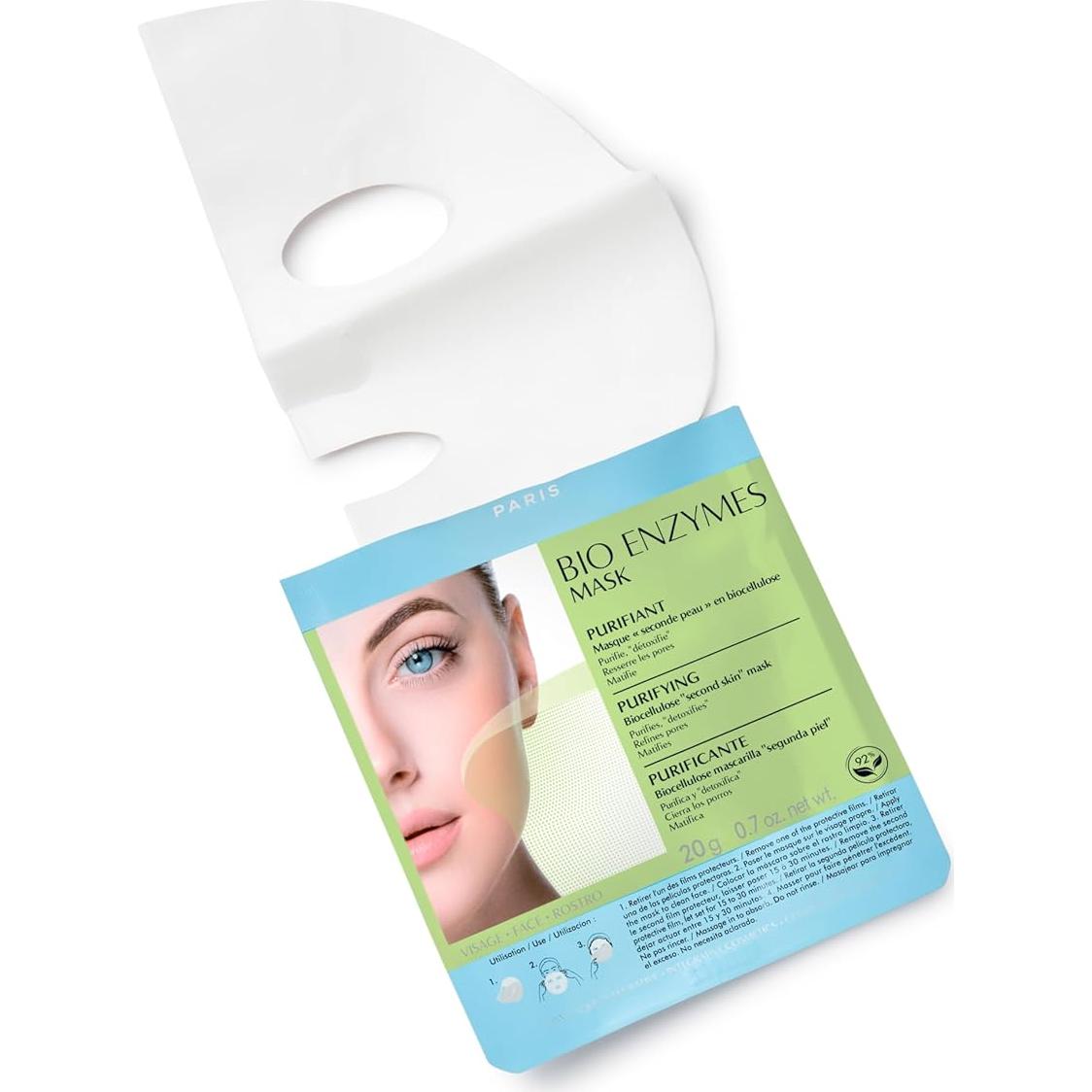 Mascarilla Purificante de Biocelulosa Talika 20g - Hidratante y Refinadora