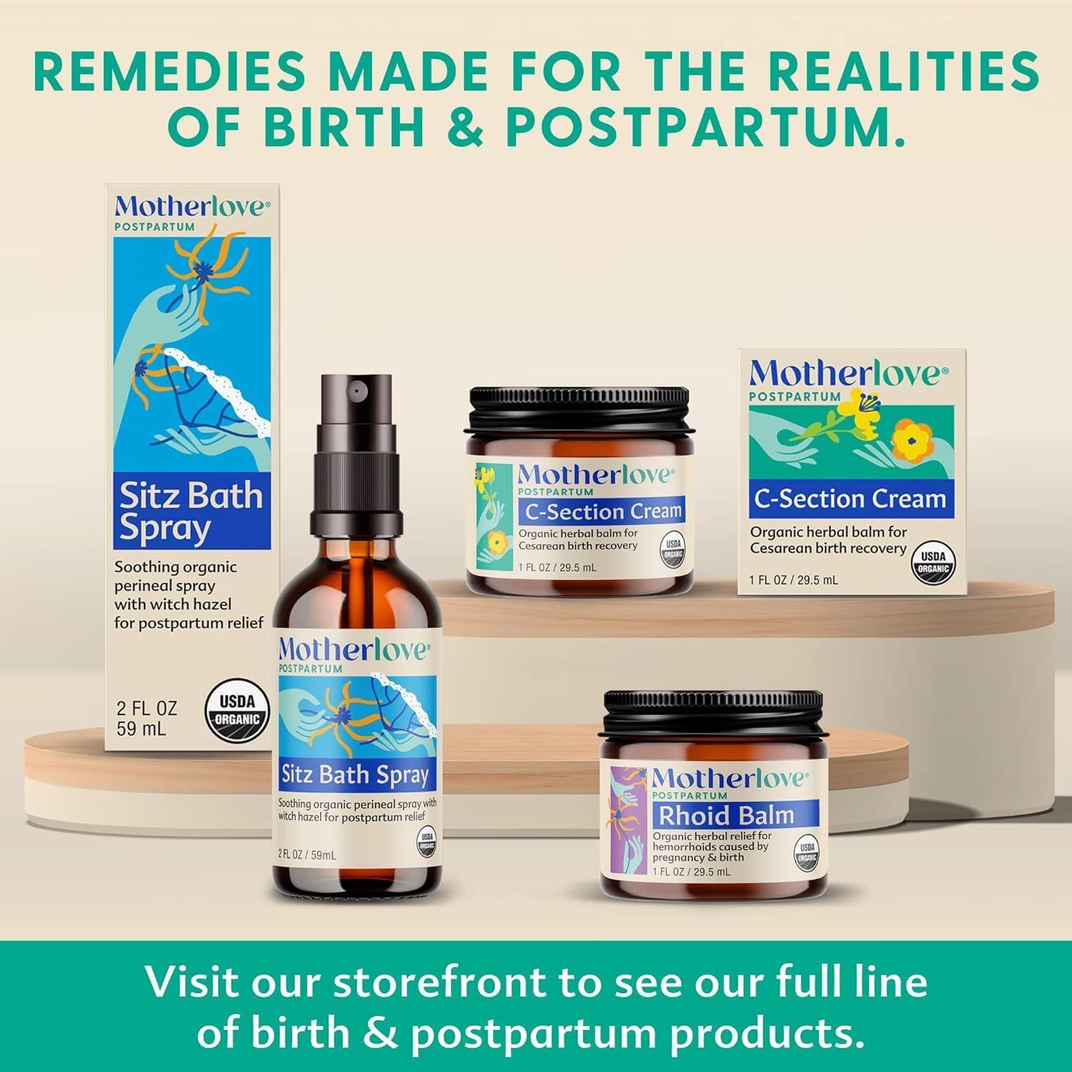 Crema para C-Section Motherlove 59 ml Bálsamo Herbal Orgánico