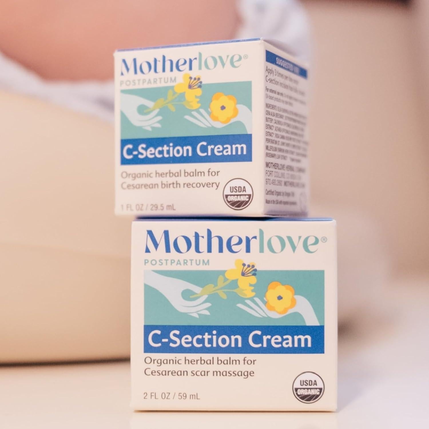 Crema para C-Section Motherlove 59 ml Bálsamo Herbal Orgánico