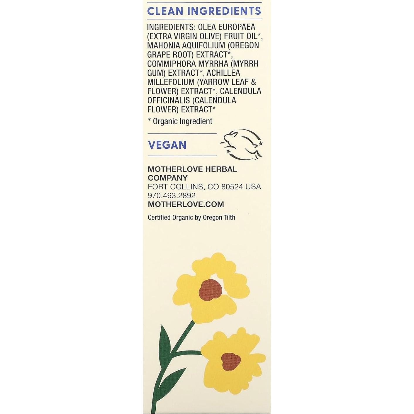 Aceite para Pañales Motherlove 60 ml - Orgánico y Vegano