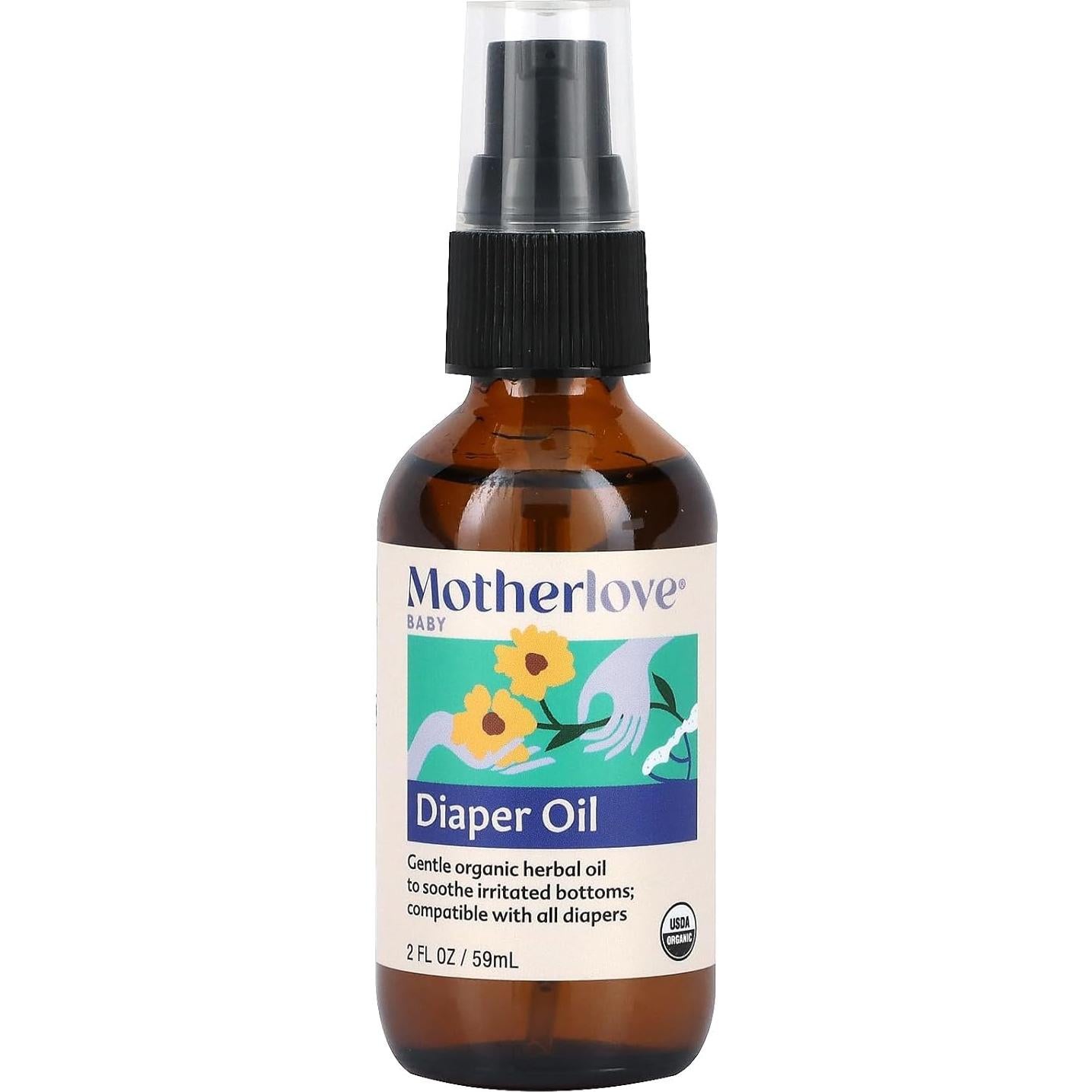Aceite para Pañales Motherlove 60 ml - Orgánico y Vegano