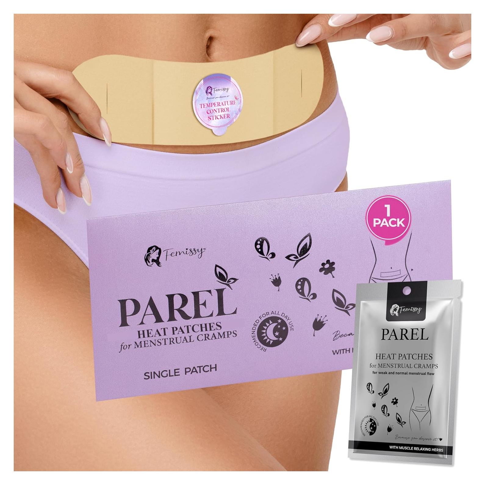 Parche de Calor Herbal Femissy para Alivio Menstrual 8h