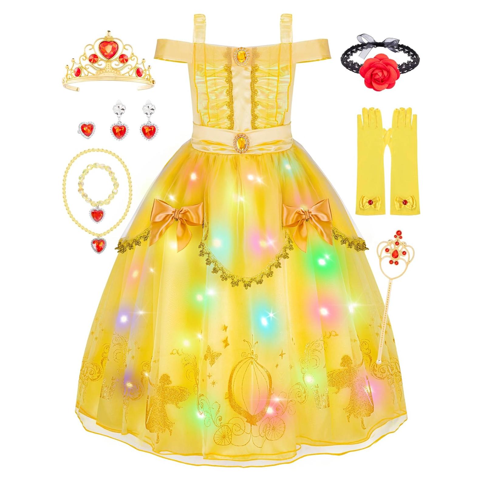Vestido de Princesa Meland para Niñas 3-10 Años con Accesorios