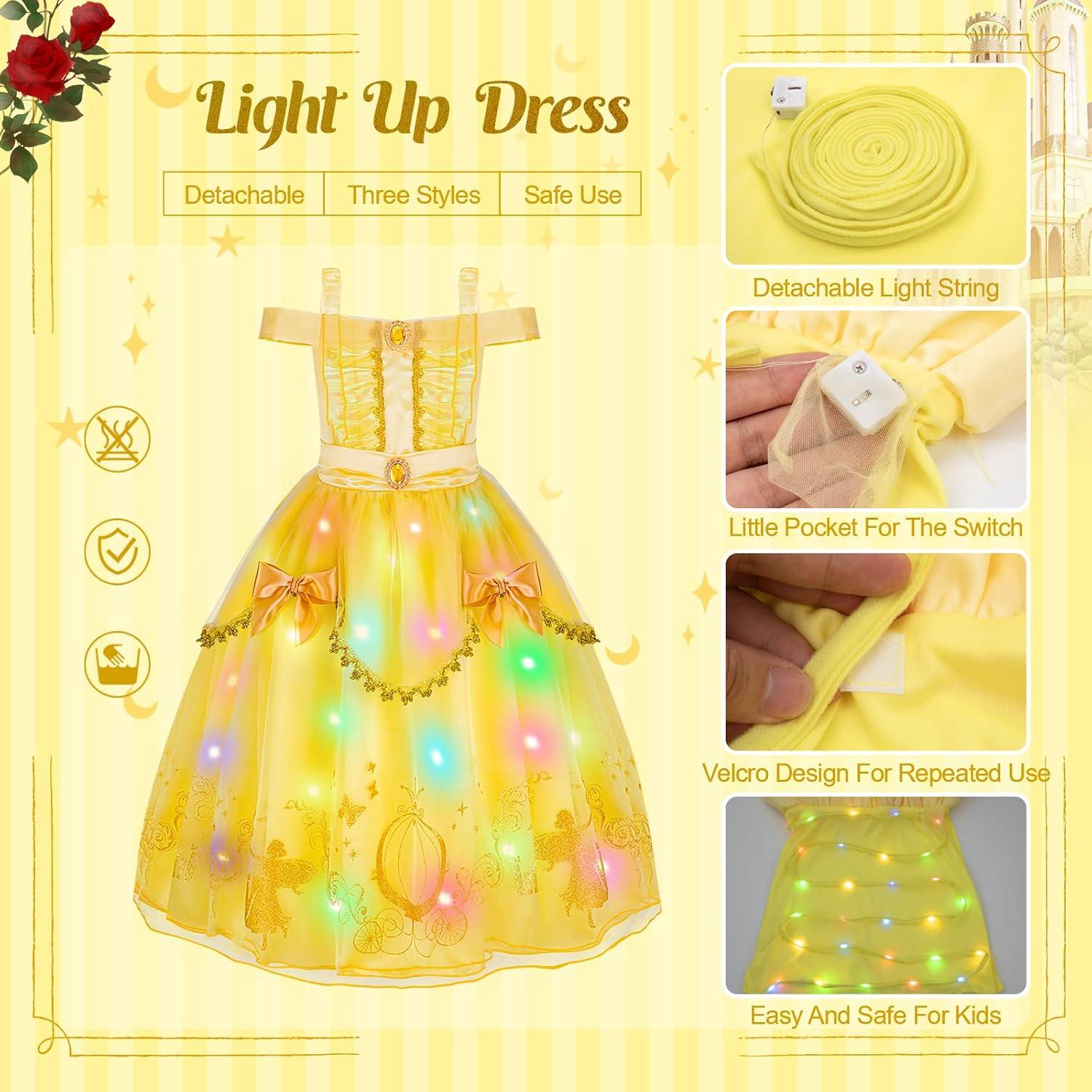 Vestido de Princesa Meland para Niñas 3-10 Años con Accesorios
