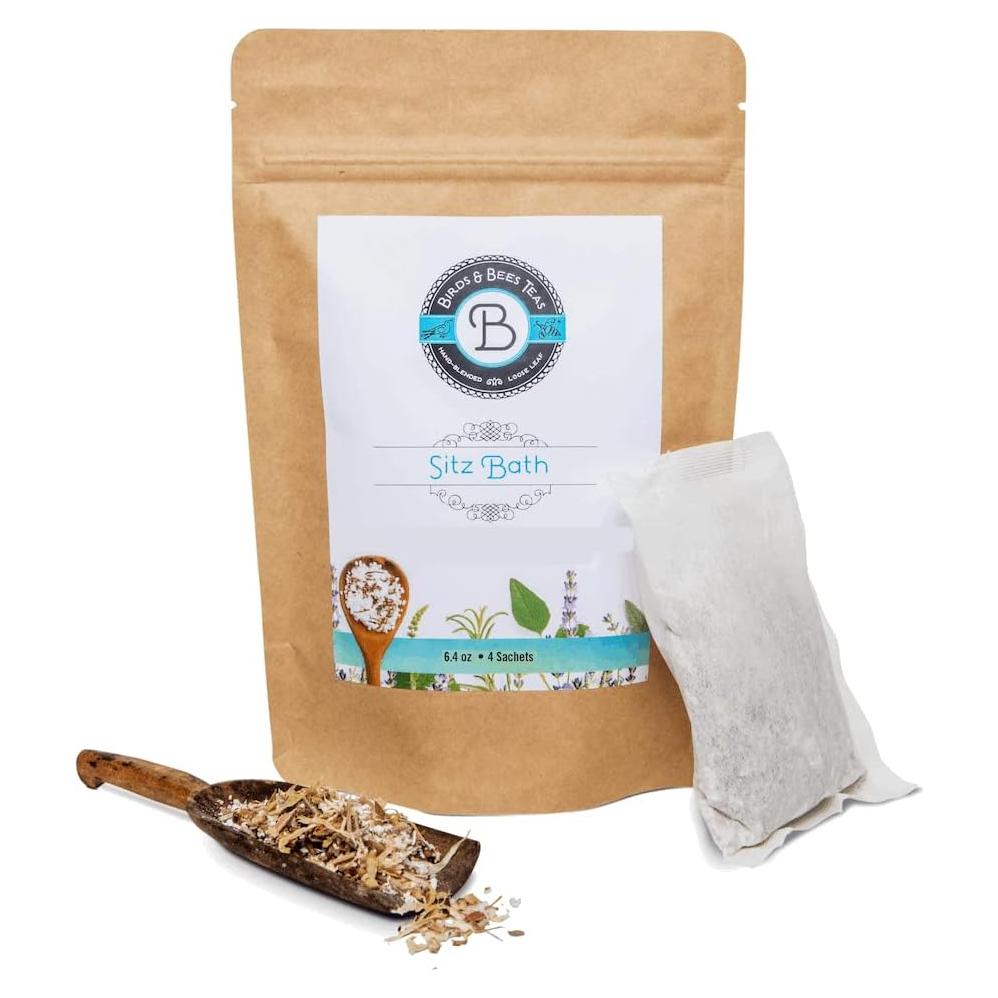 Baño de Asiento Herbal Orgánico Tés de Aves y Abejas - 4 Bolsitas