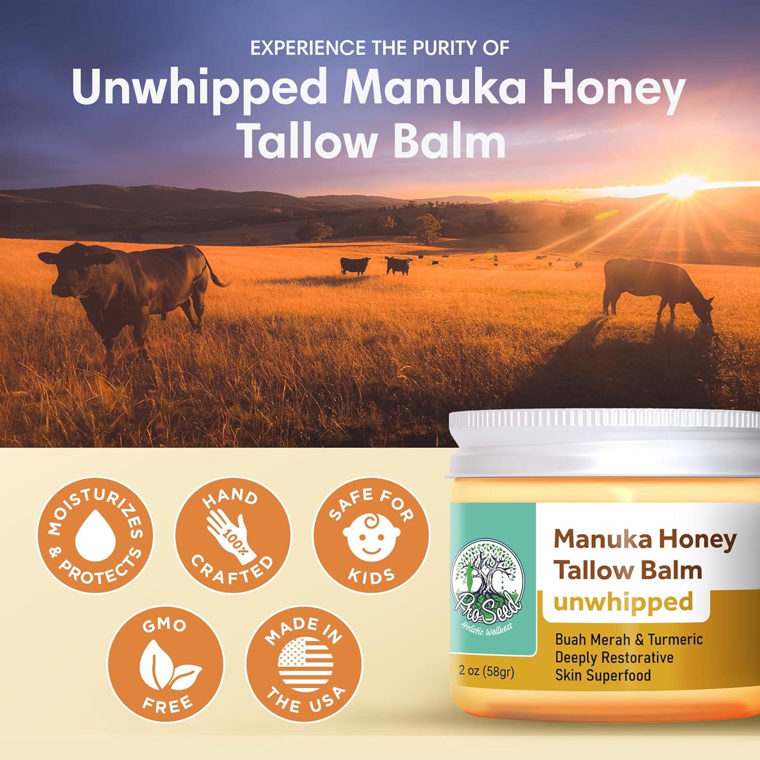 Bálsamo de Tallow Sin Batir ProSeed 60ml - Miel Manuka, Incienso