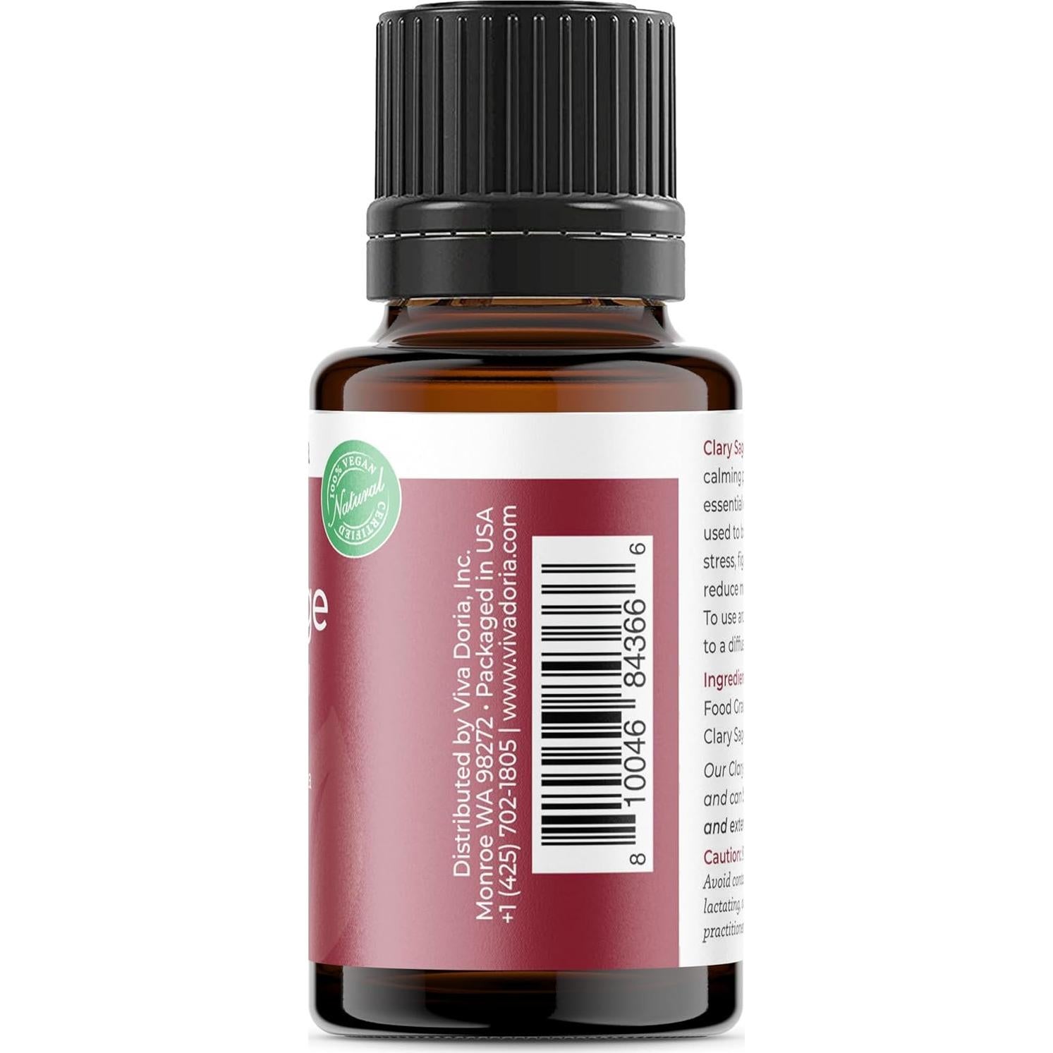 Aceite Esencial de Salvia Clary Viva Doria 100% Puro 15 mL