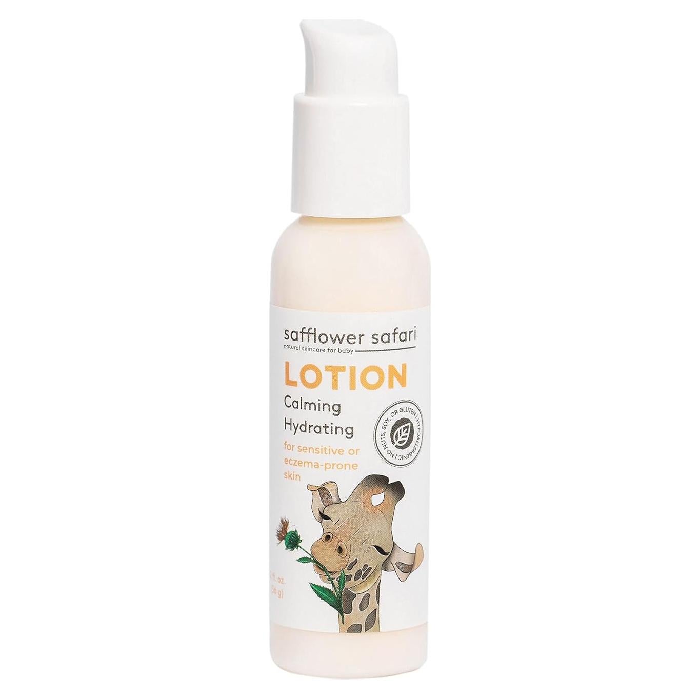 Loción Hidratante para Bebés Safflower Safari 85g - Natural y Hipoalergénica
