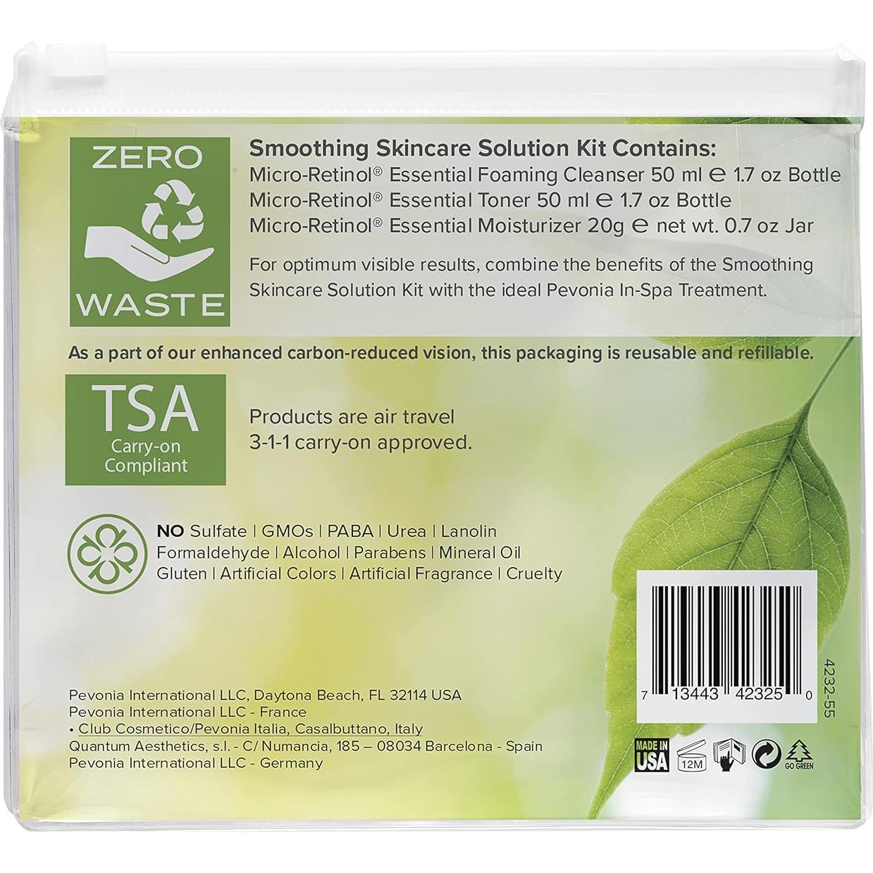 Kit de Prueba de Micro-Retinol PEVONIA 345 ml Cuidado Piel