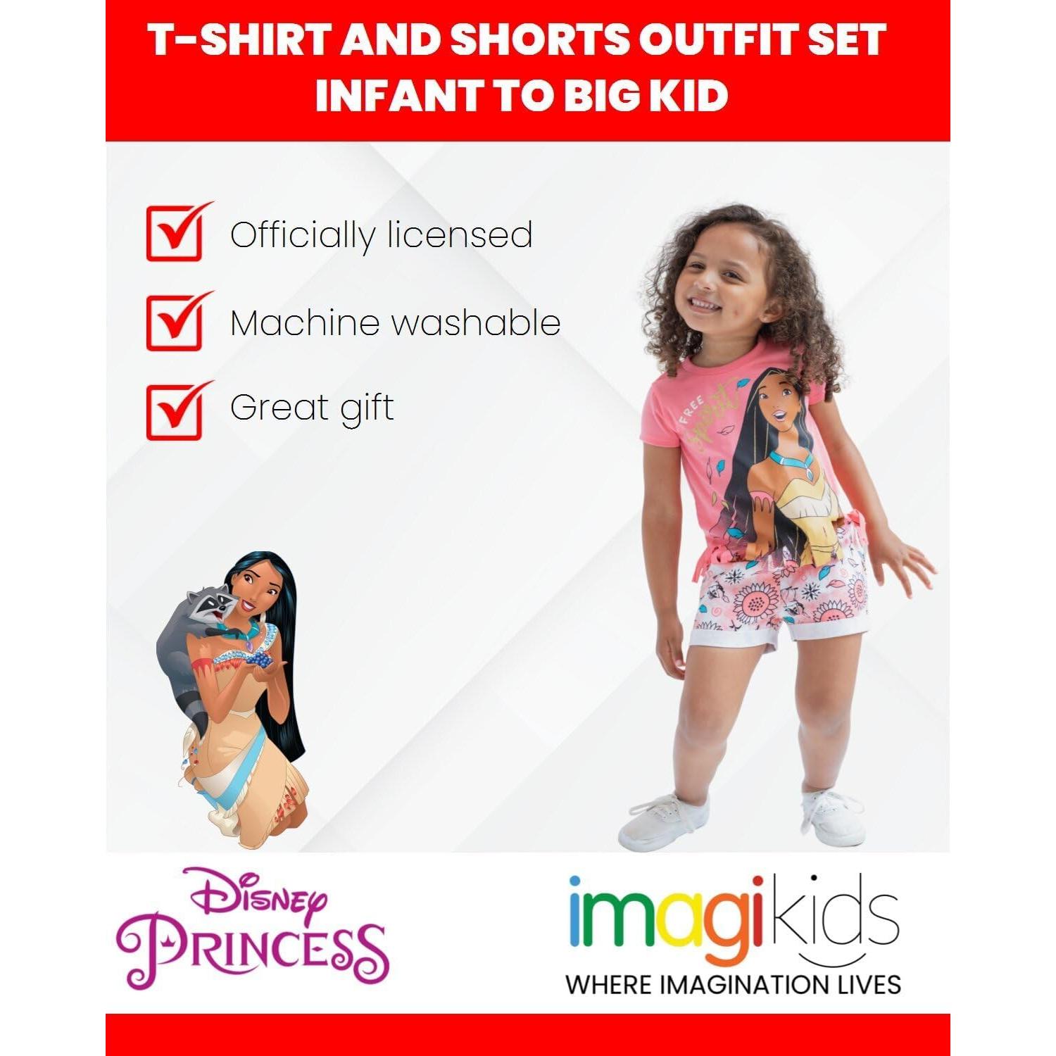 Conjunto camiseta peplum Tiana Disney + pantalones cortos