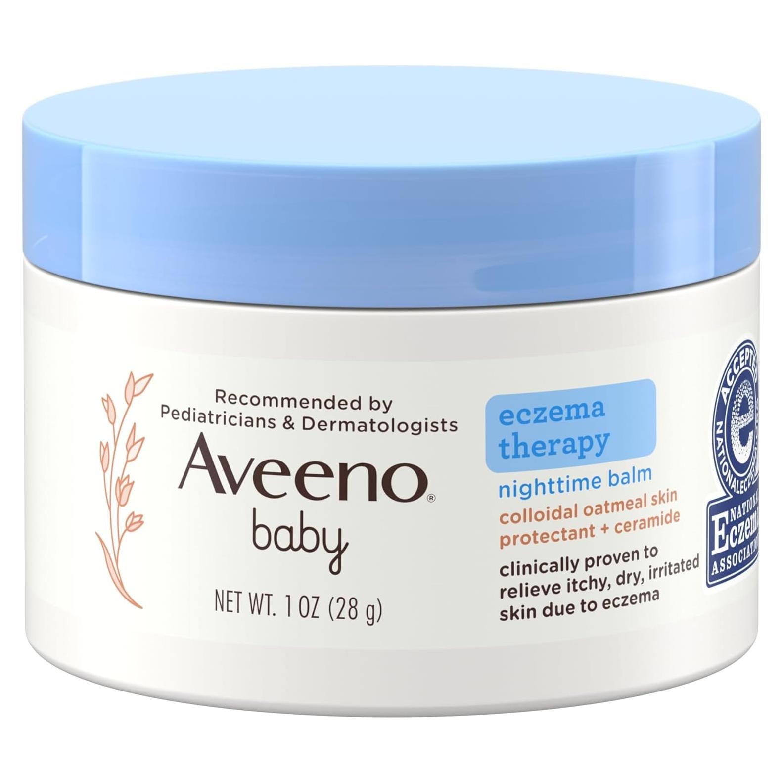 Bálsamo Nocturno para Eccema Aveeno Baby 28.35 g Hipoalergénico