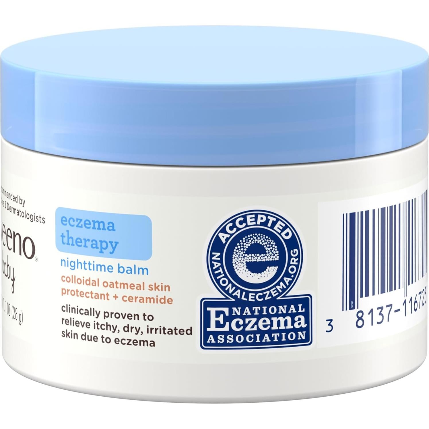Bálsamo Nocturno para Eccema Aveeno Baby 28.35 g Hipoalergénico