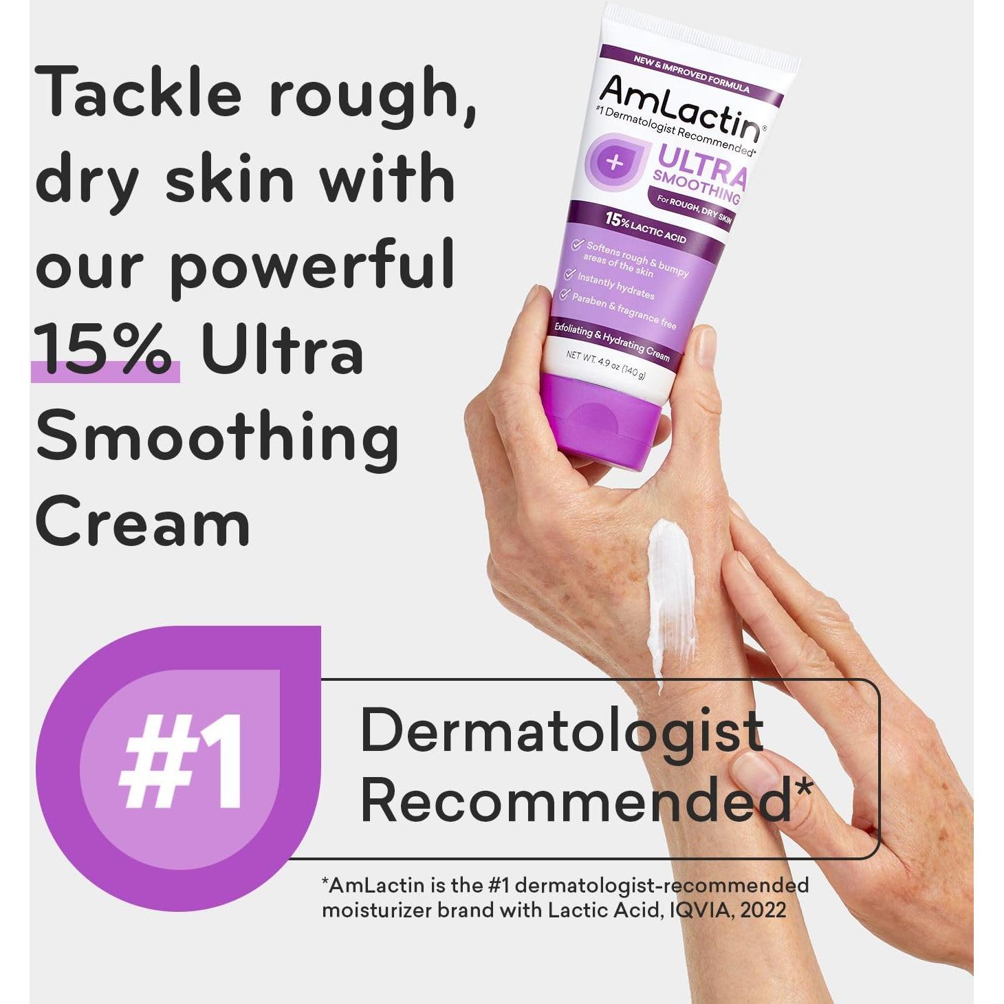 Crema Hidratante AmLactin Ultra Suavizante 140 g - 15% Ácido Láctico