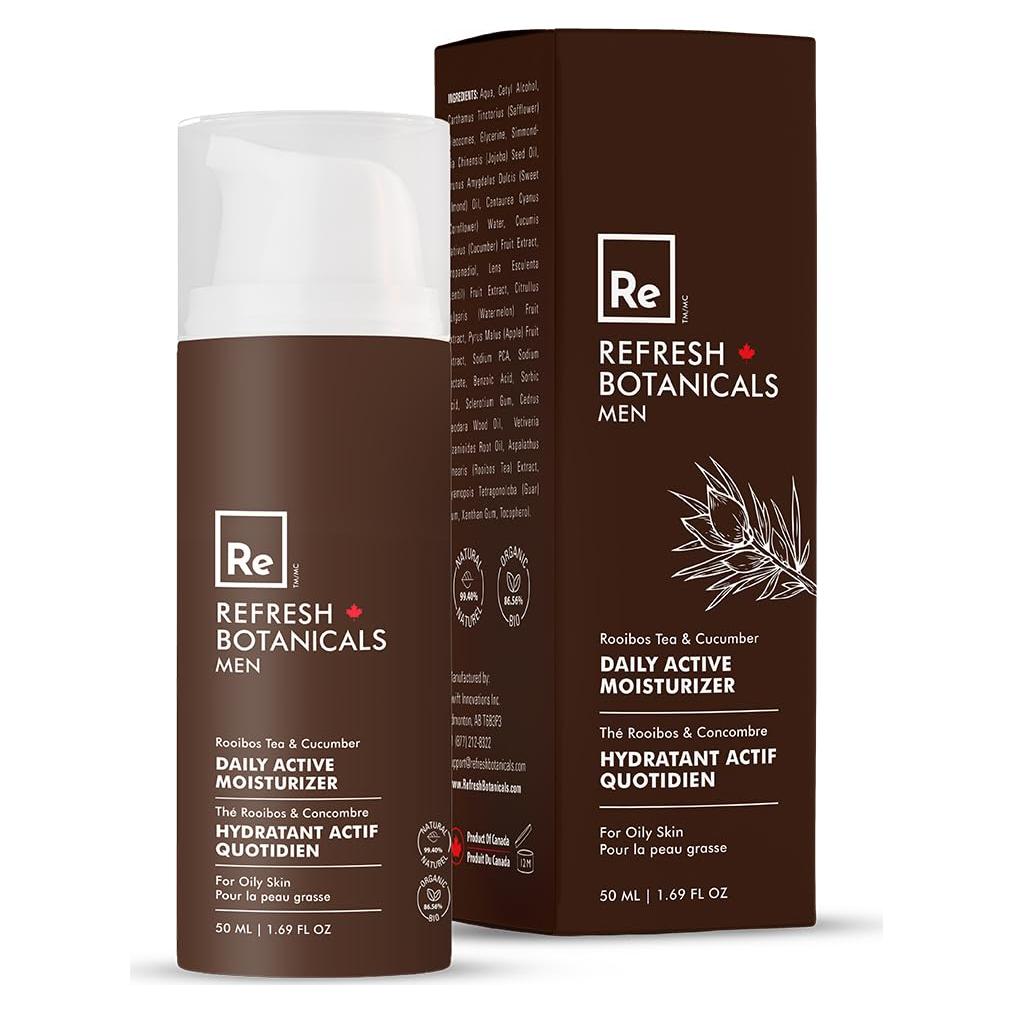 Hidratante Diario para Hombres Refresh Botanicals 50 ml Piel Grasa