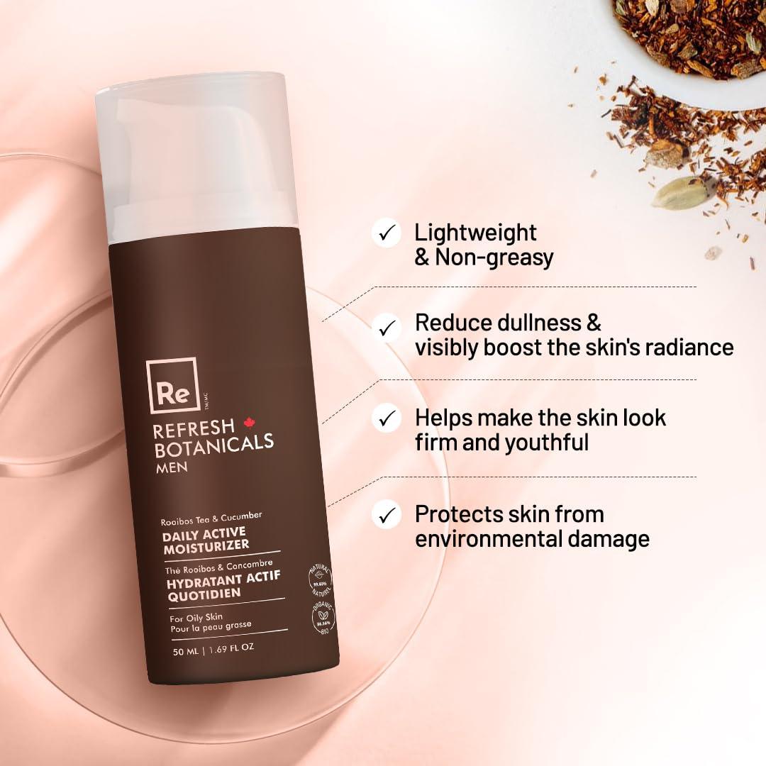 Hidratante Diario para Hombres Refresh Botanicals 50 ml Piel Grasa
