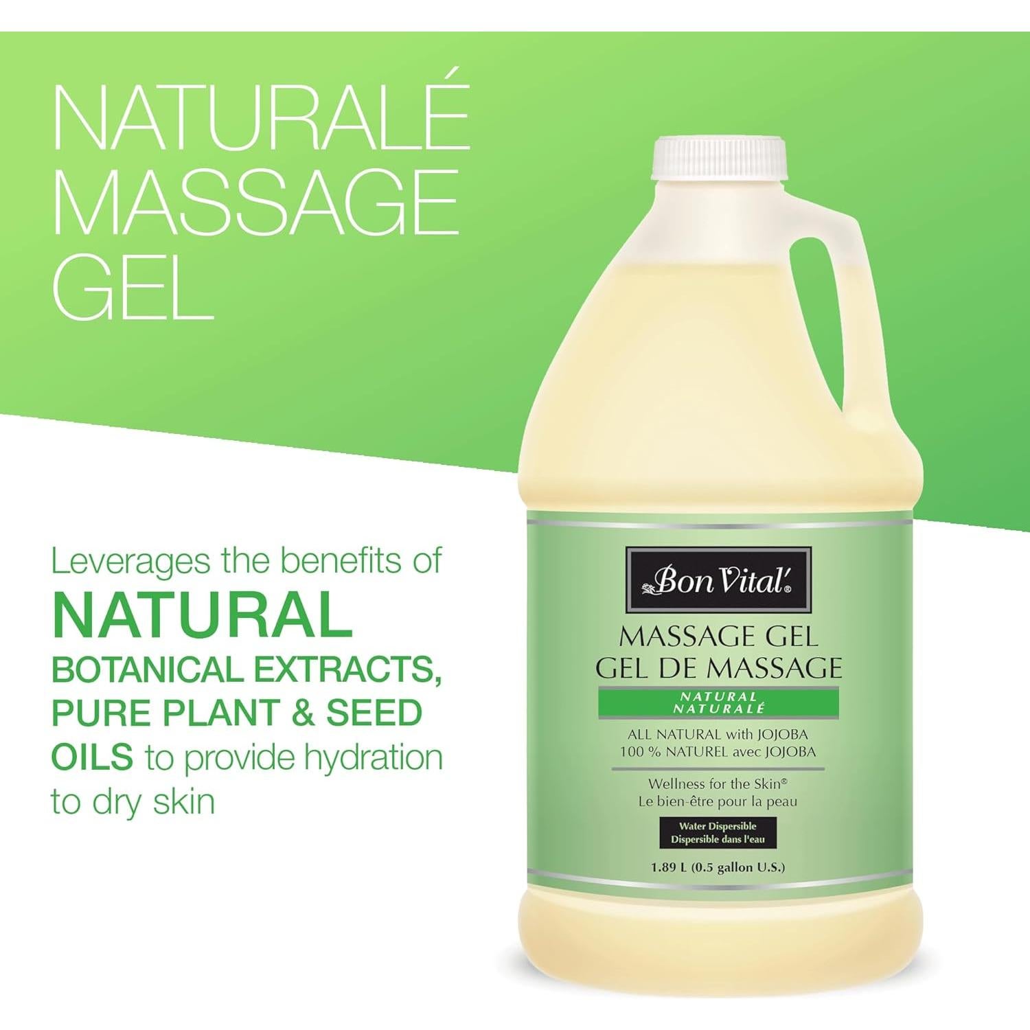 Gel de Masaje Bon Vital Naturale 1.89 L Hipoalergénico