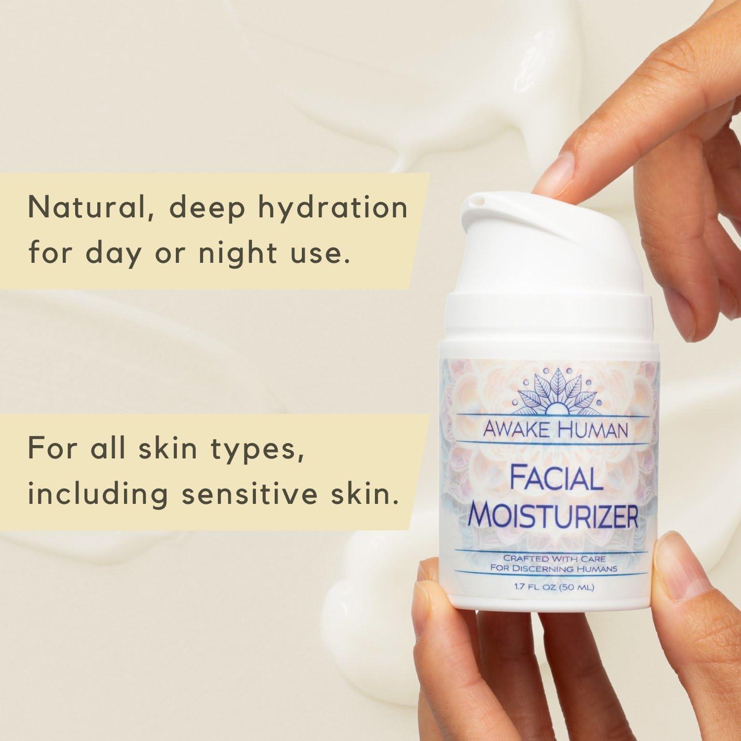 Hidratante Facial Natural Awake Human 91g Piel Seca y Sensible