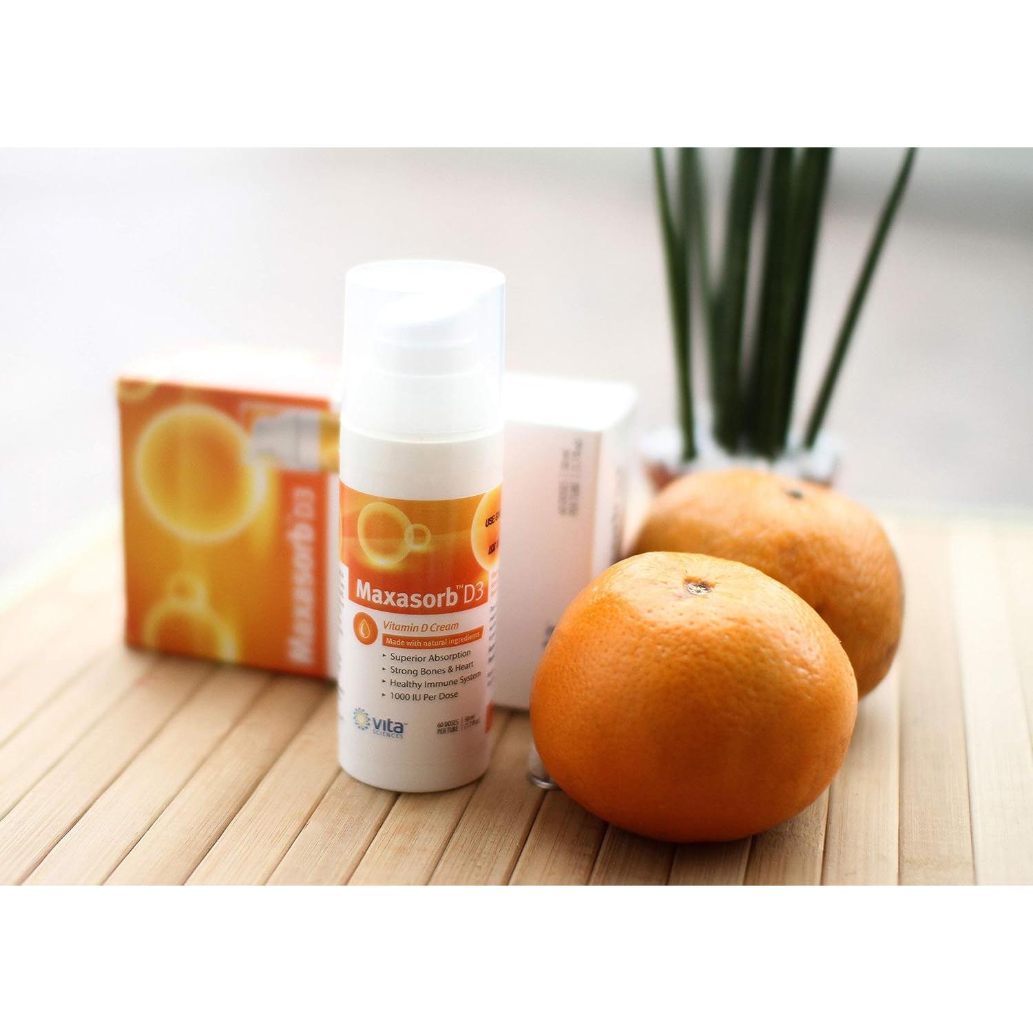 Crema de Vitamina D3 Maxasorb Vita Sciences 50 ml - Sin Parabenos