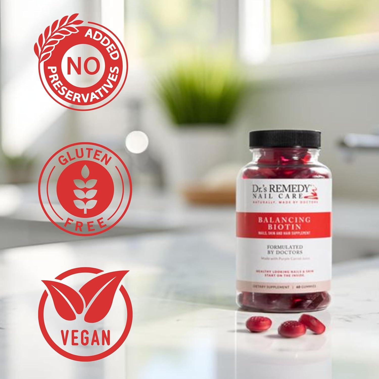 Gomitas de Biotina Dr.'s Remedy 5000 mcg Veganas 60 Unidades