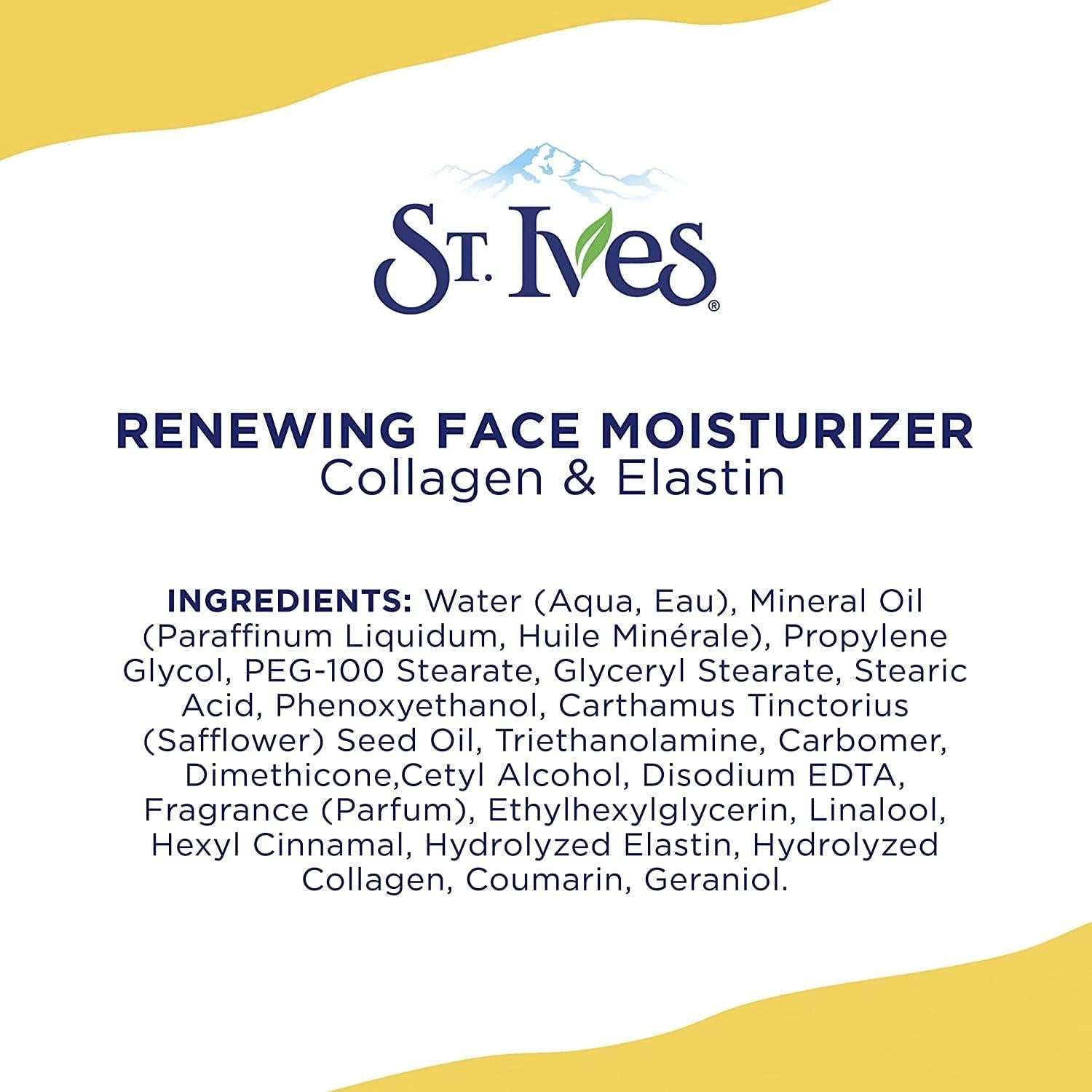 Hidratante Facial St. Ives Colágeno Elastina 283.5 g - Paquete de 6