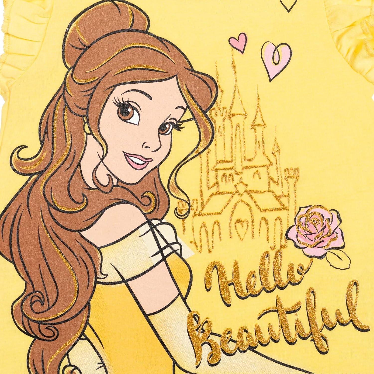 Conjunto Tiana Disney Camiseta Peplum y Pantalones Cortos