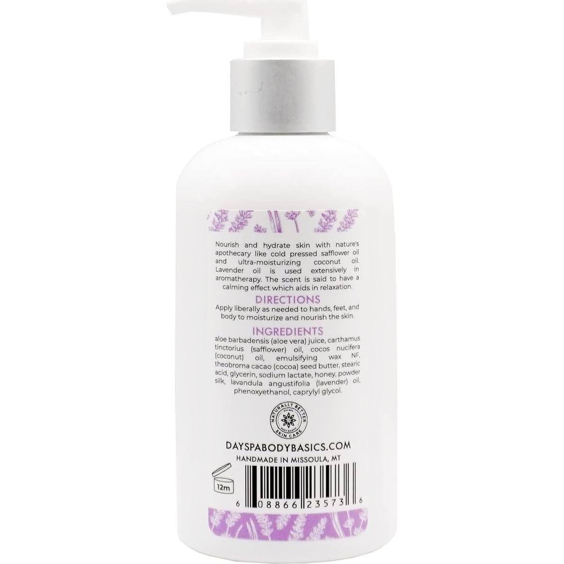 Loción Hidratante de Lavanda DAYSPA 340g - Piel Seca, Natural