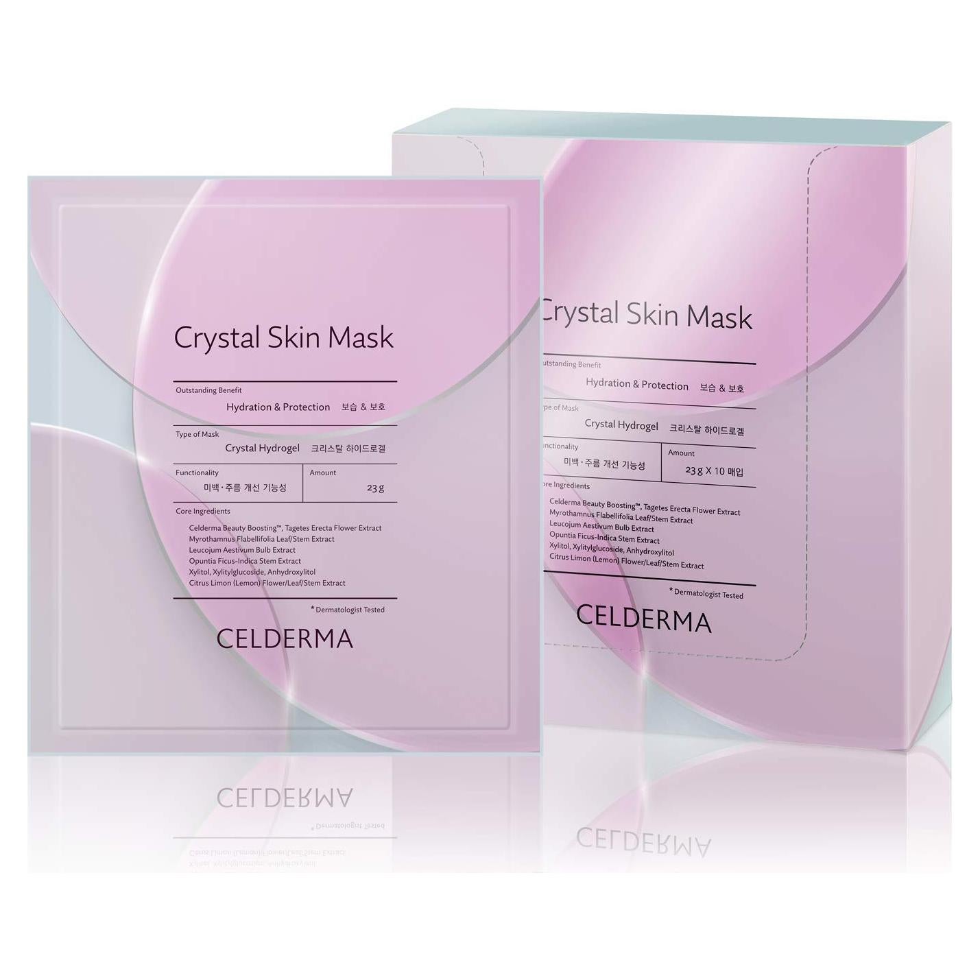 Máscara Facial Hidrogel Colágeno CELDERMA 10 Piezas