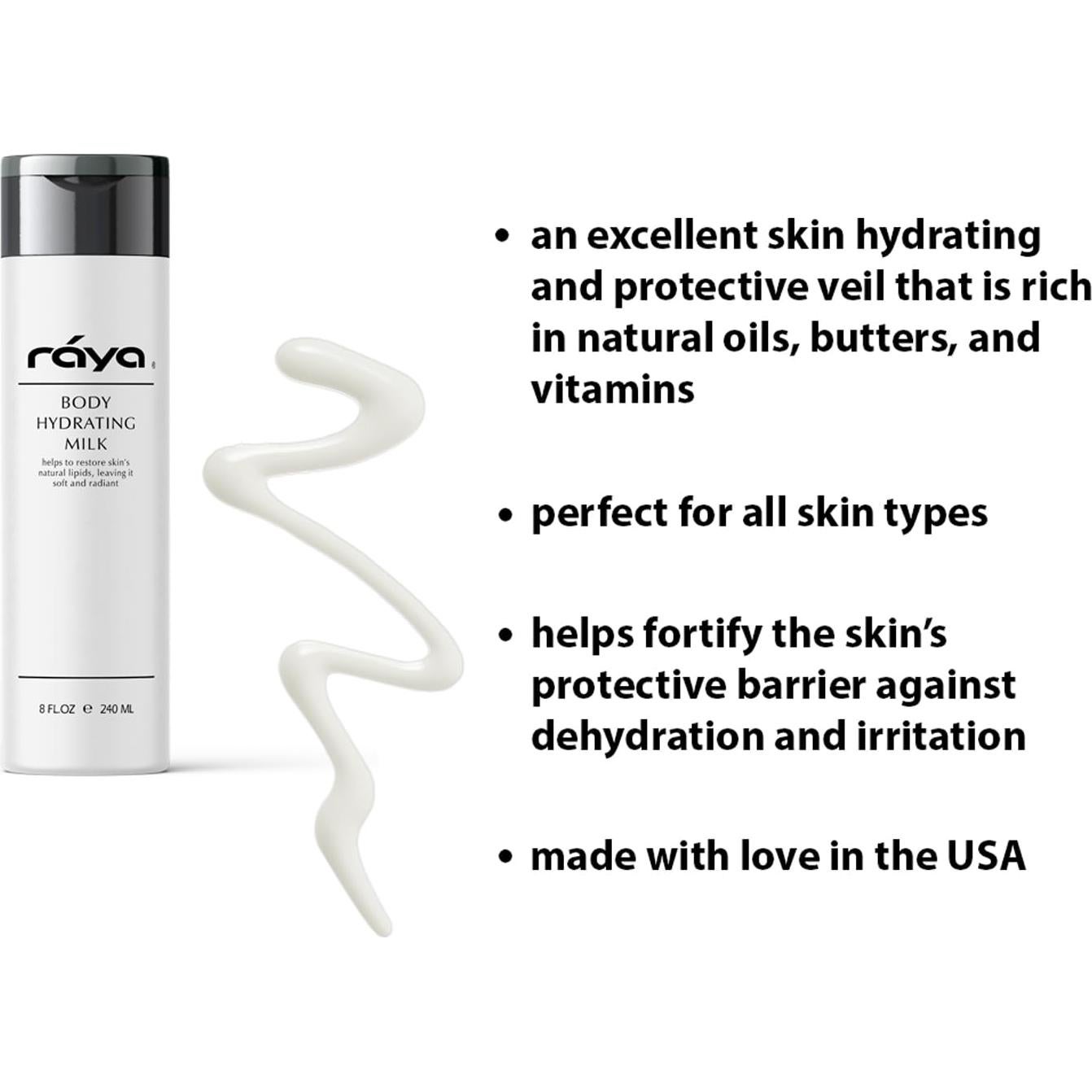 Leche Hidratante Corporal Raya 240 ml | Aceites Naturales y Vitaminas