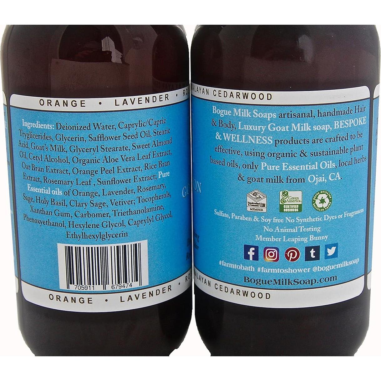 Loción de Mano y Cuerpo Bogue Leche de Cabra 396g Aceites Esenciales