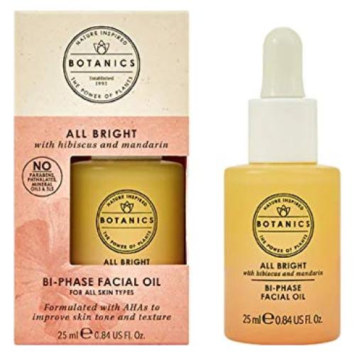 Aceite Facial Iluminador Botanics 25 ml con AHA y Vitamina E