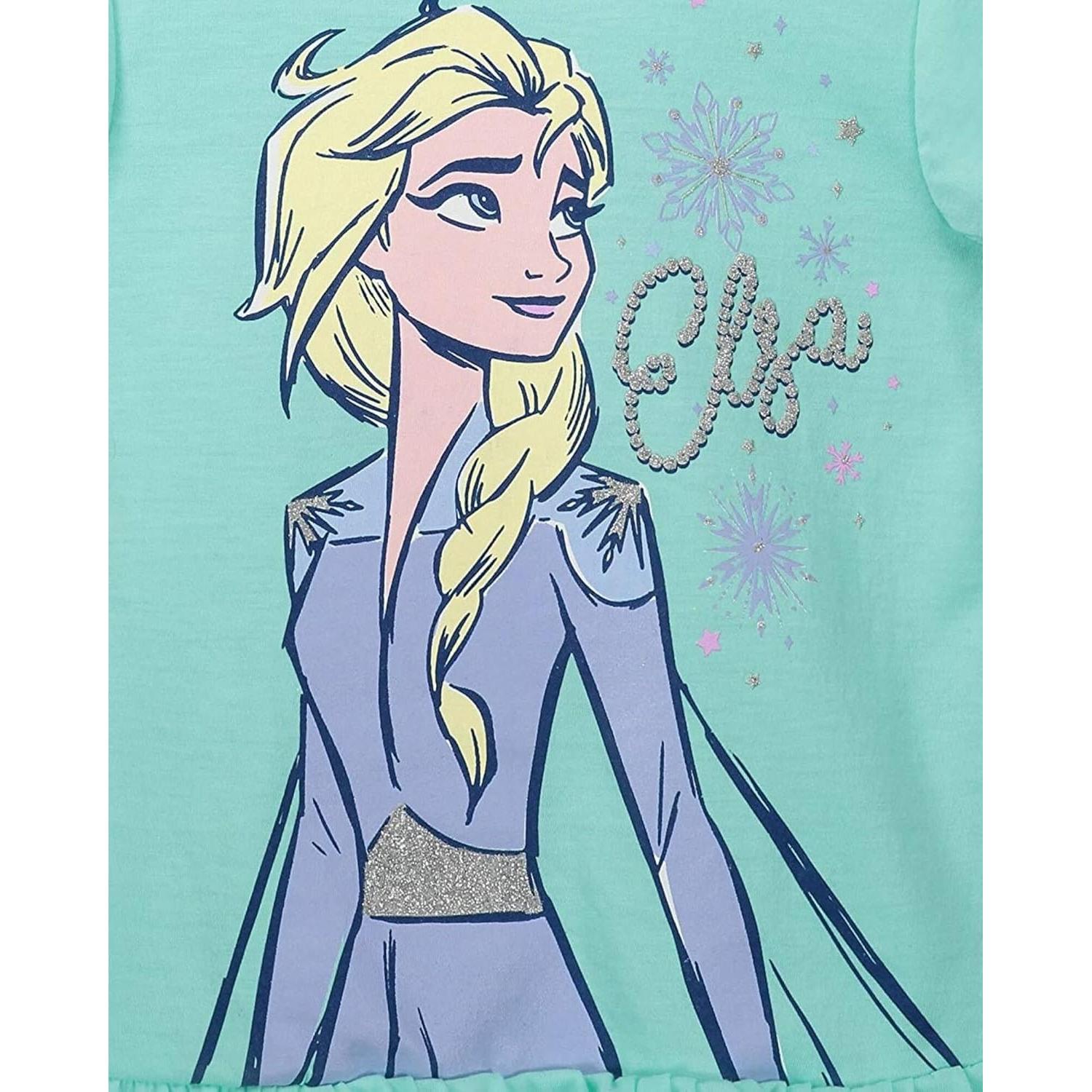 Conjunto camiseta peplum Tiana Disney + pantalones cortos 3T