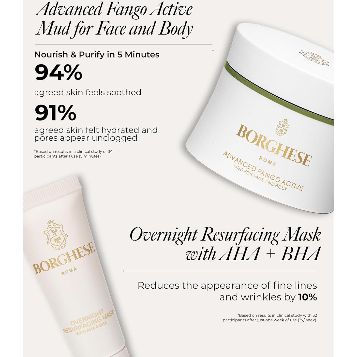 Conjunto de Cuidado Facial Borghese - Limpiador, Suero y Más