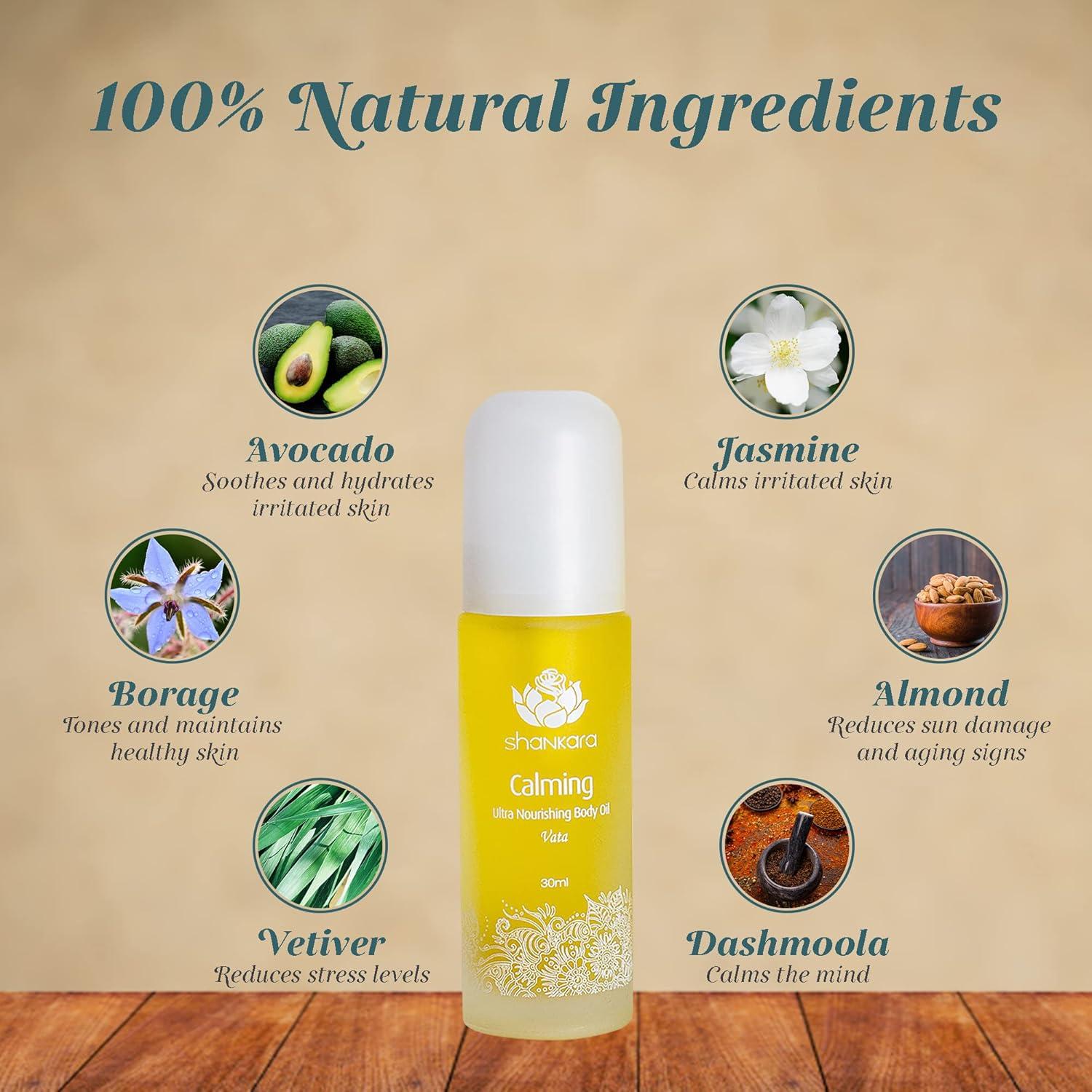 Aceite Corporal Calmante Shankara 30ml - Hidratante y Relajante