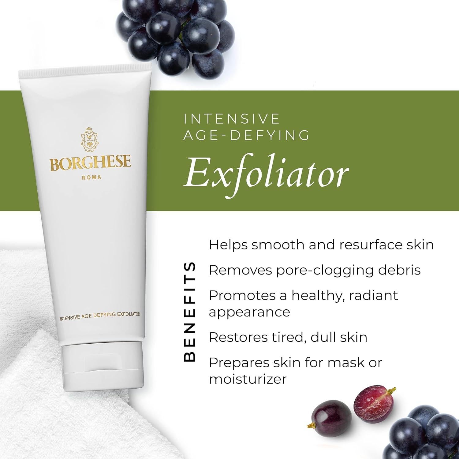 Exfoliante Facial Borghese Anti-Envejecimiento con Péptidos