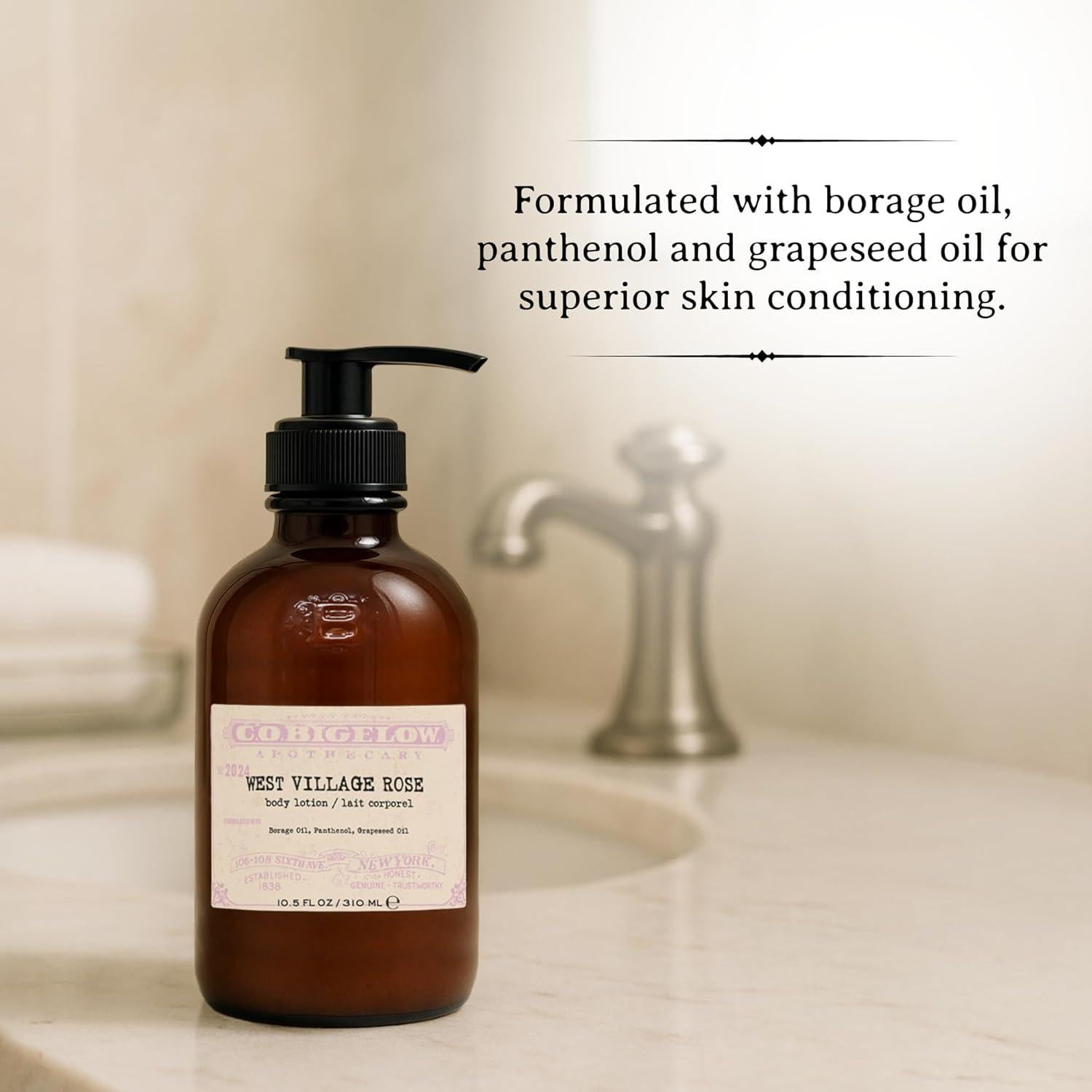 Loción Corporal C.O. Bigelow Rosa del West Village 310 ml