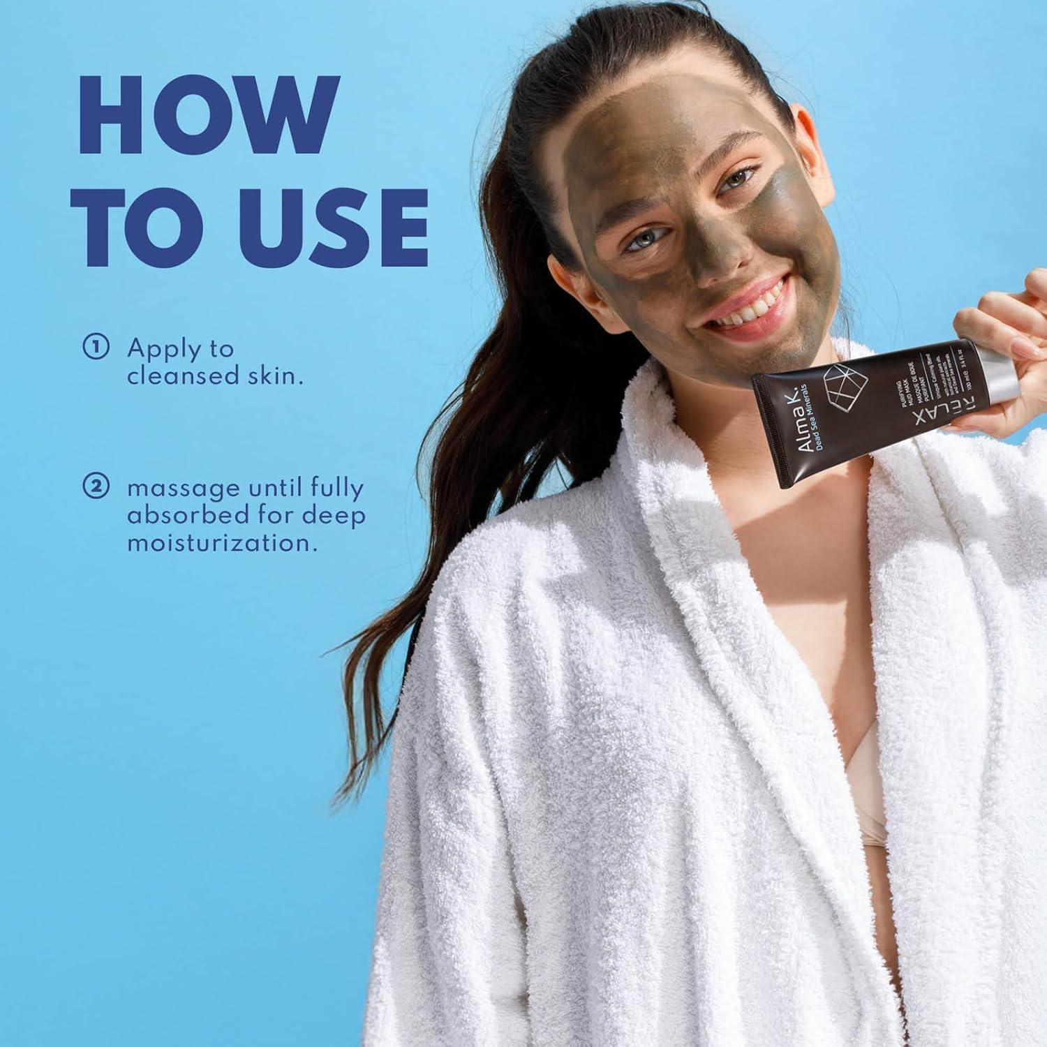 Mascarilla Facial Purificante Alma K - Barro del Mar Muerto 96g