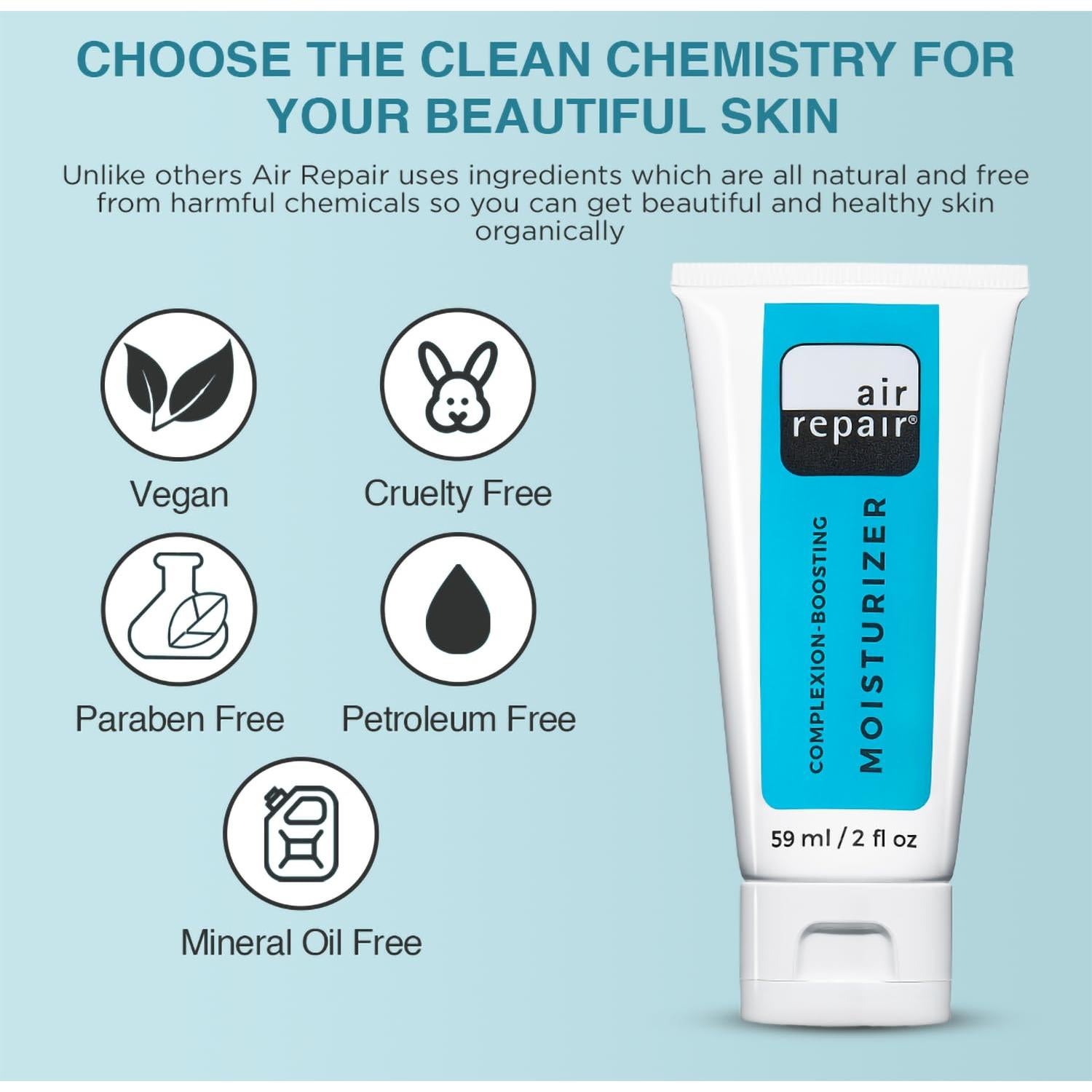 Hidratante Facial Air Repair 56.7g - Antiarrugas y Vegano