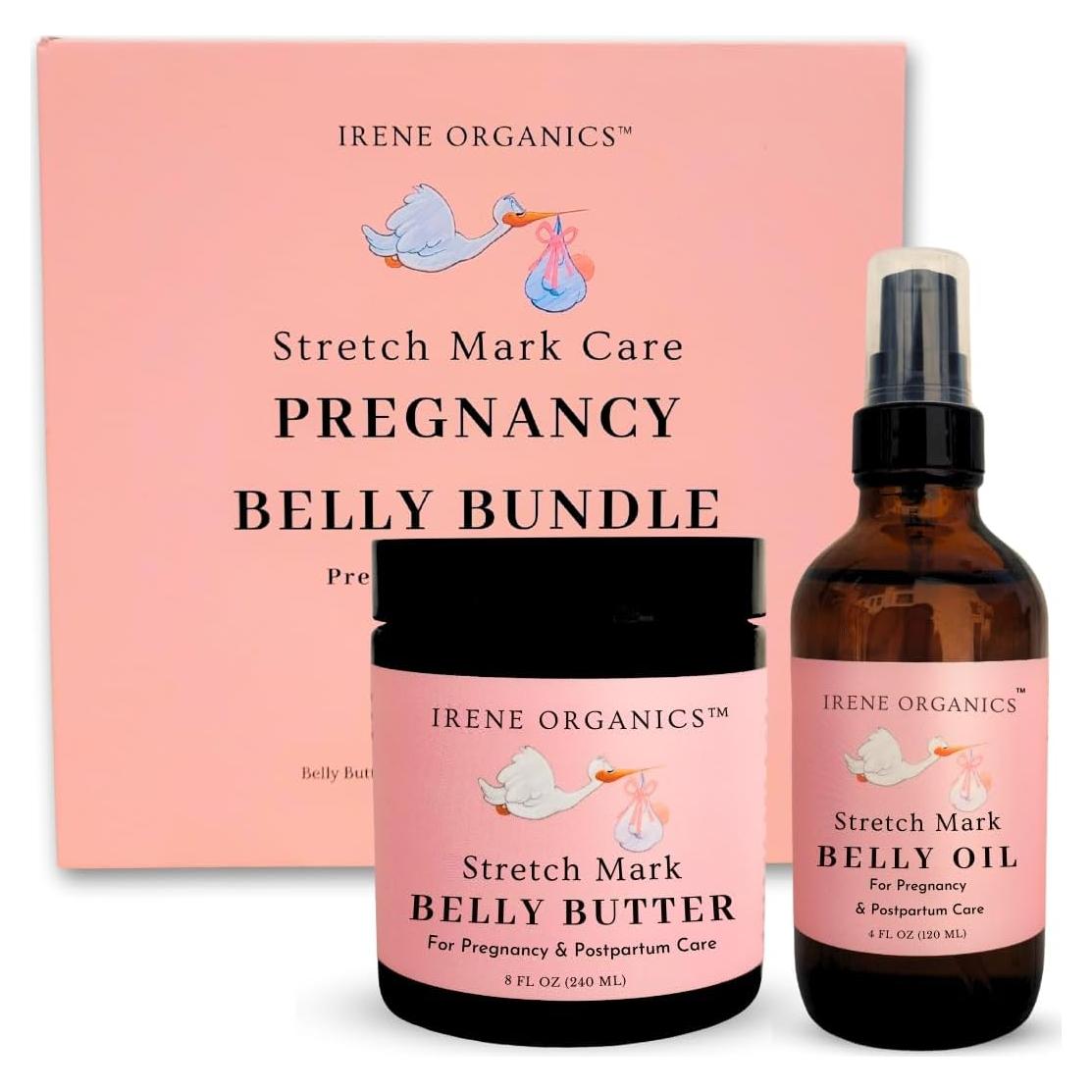 Set de Cuidado de Piel para Embarazo Irene Organics - 2 Piezas