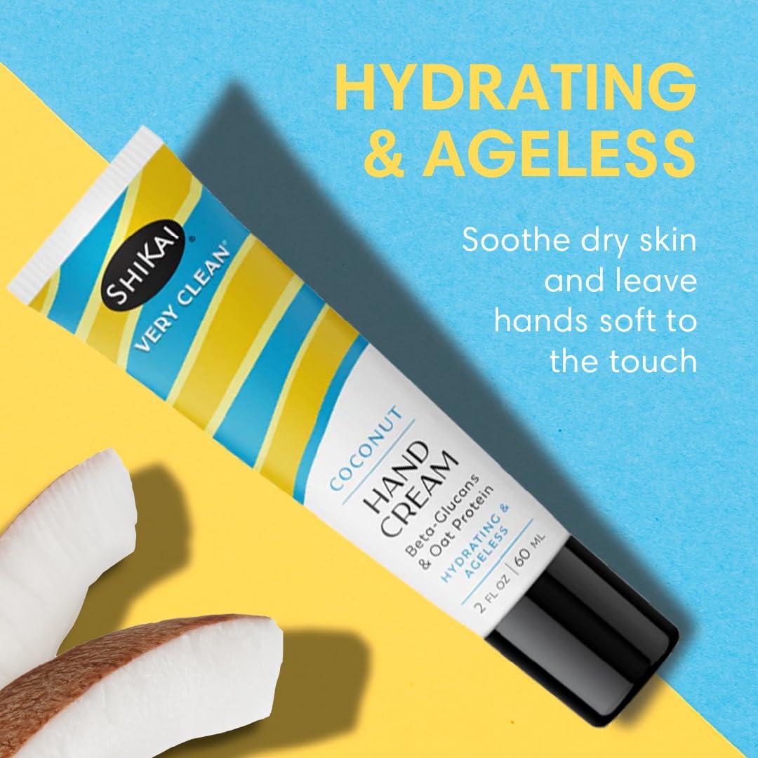 Crema Hidratante para Manos ShiKai Coco 68 g - Piel Suave