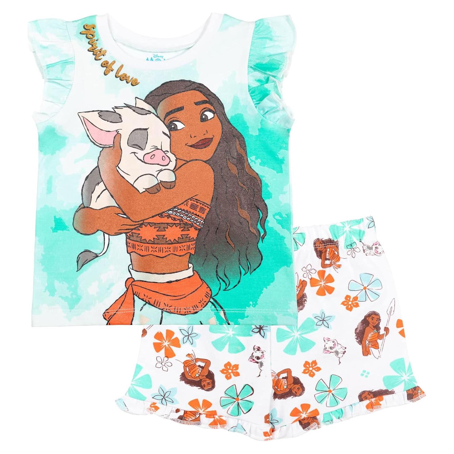 Conjunto Tiana Disney Camiseta Peplum y Pantalones Cortos