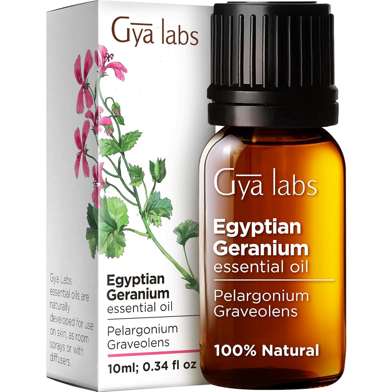 Set de Aceites Esenciales Gya Labs: Borraja 50ml + Geranio 10ml